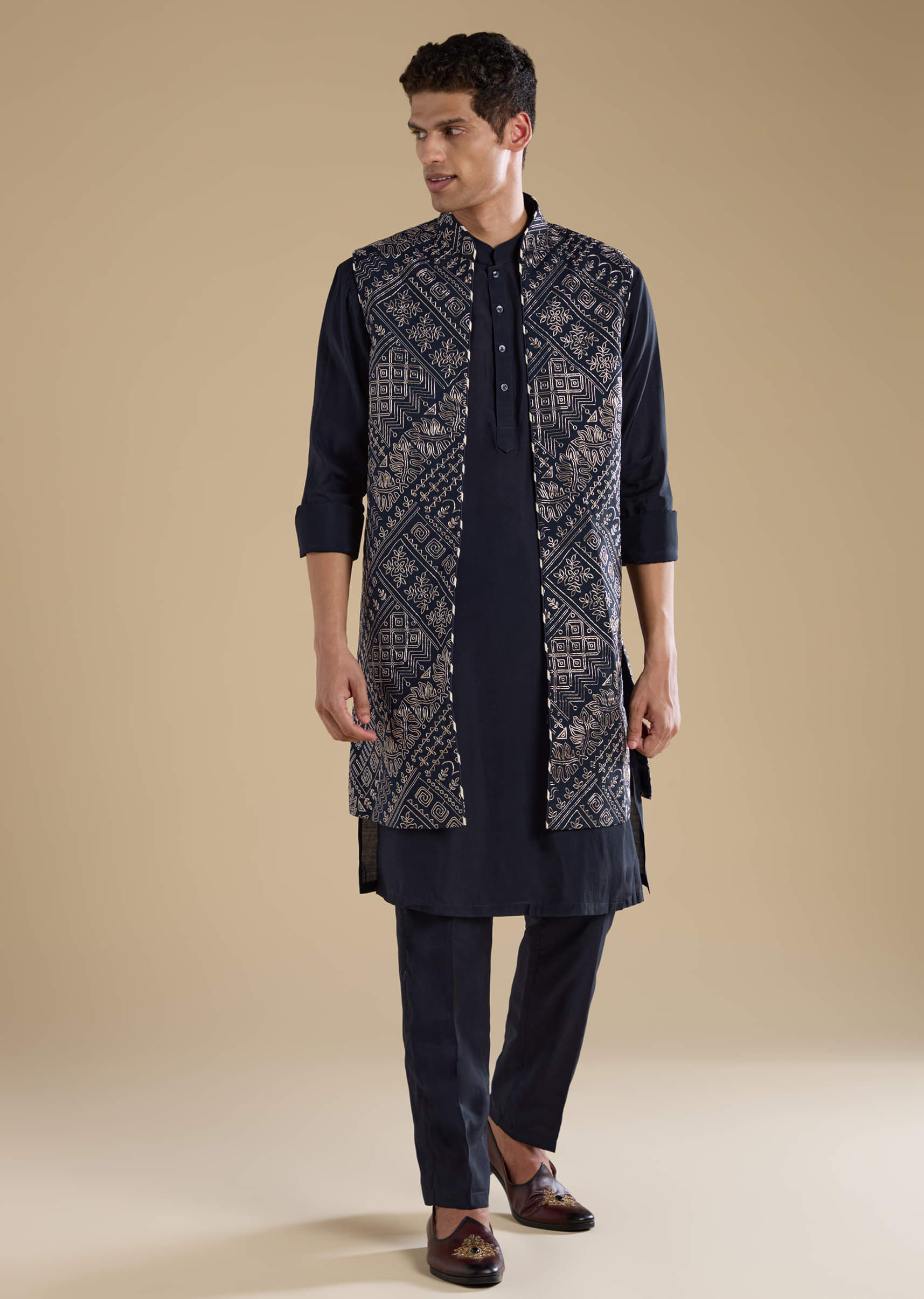 navy-blue-jacquard-silk-jacket-kurta-set-with-resham-sg332964-1.jpg