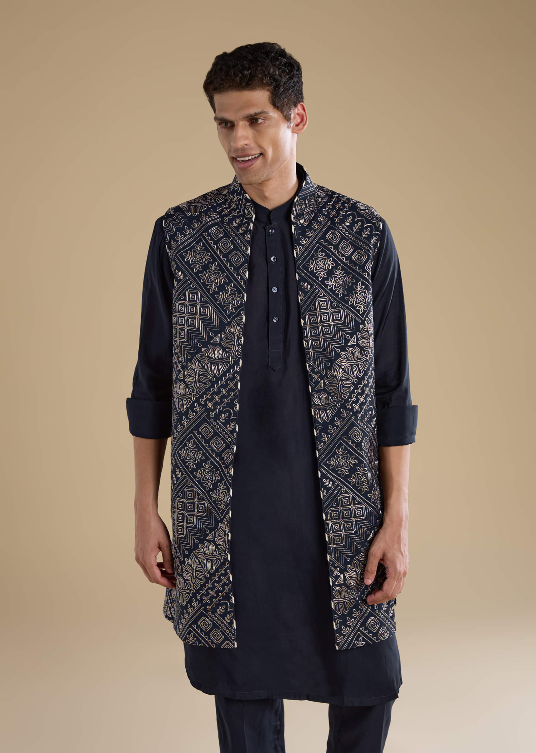 navy-blue-jacquard-silk-jacket-kurta-set-with-resham-sg332964-4.jpg