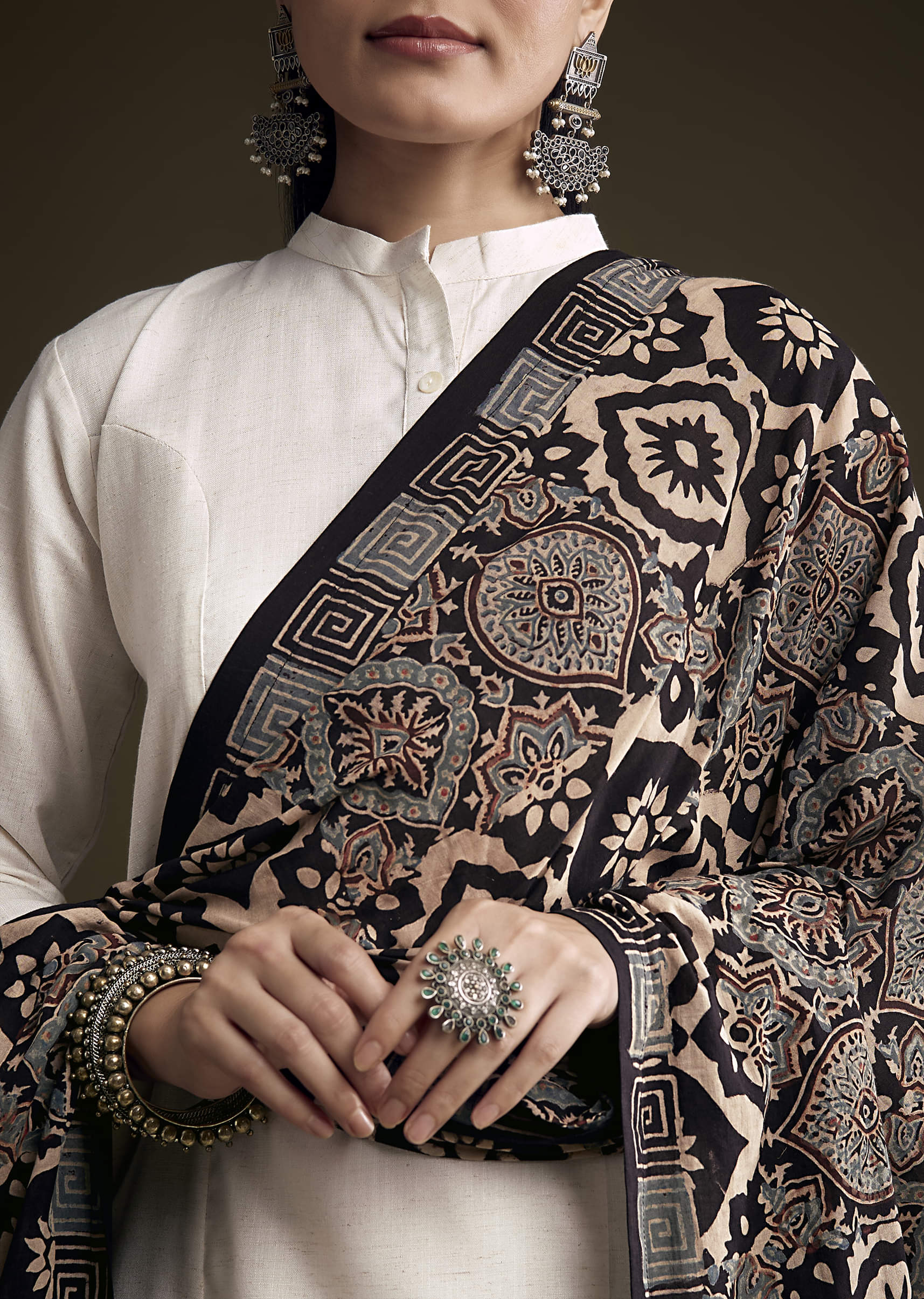 off-white-khadi-dhoti-suit-with-black-hand-dyed-ajrakh-dupatta-sg356610-2.jpg