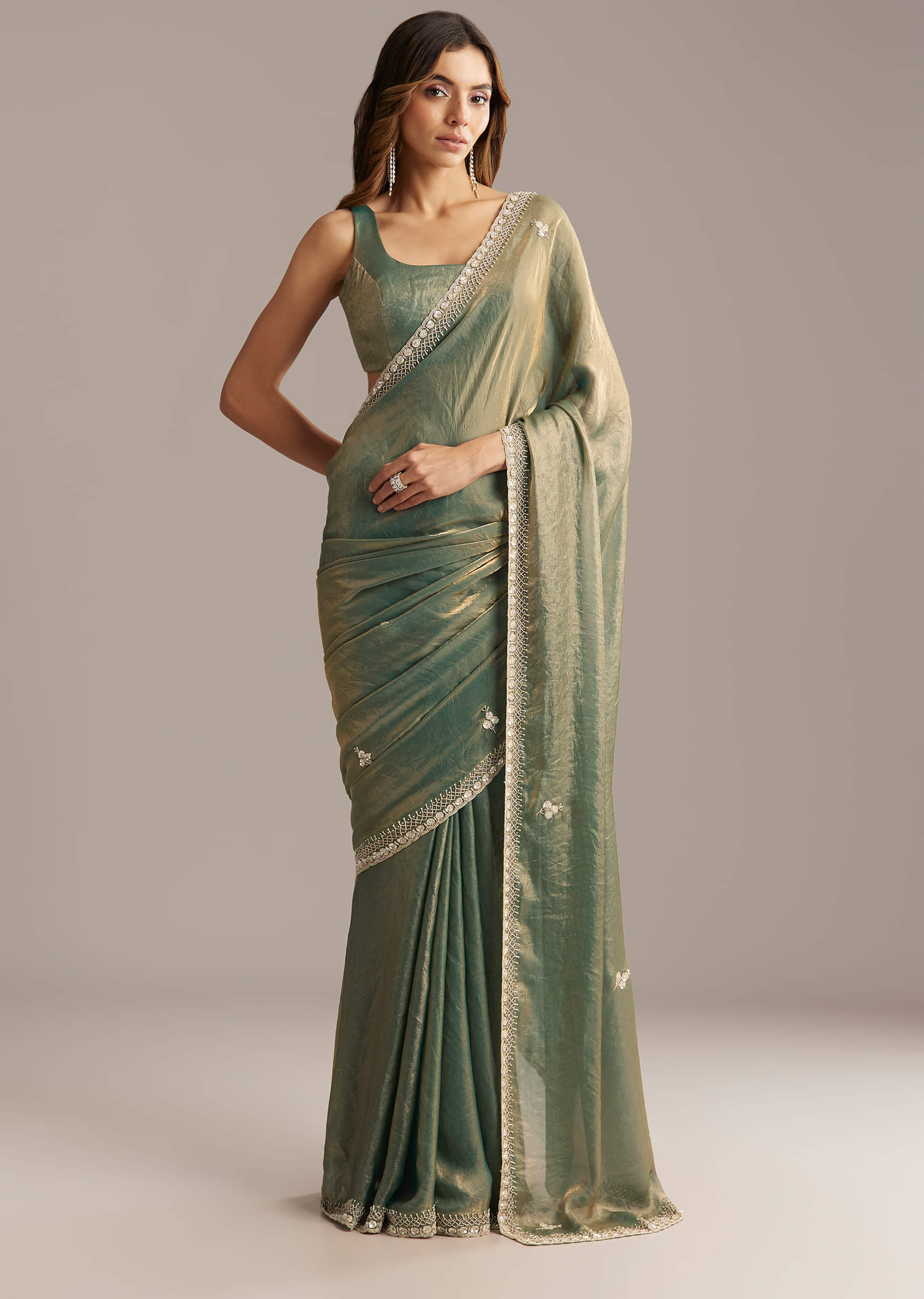 olive-green-chinon-saree-with-velvet-touch-and-sequin-work-sg317886-2.jpg