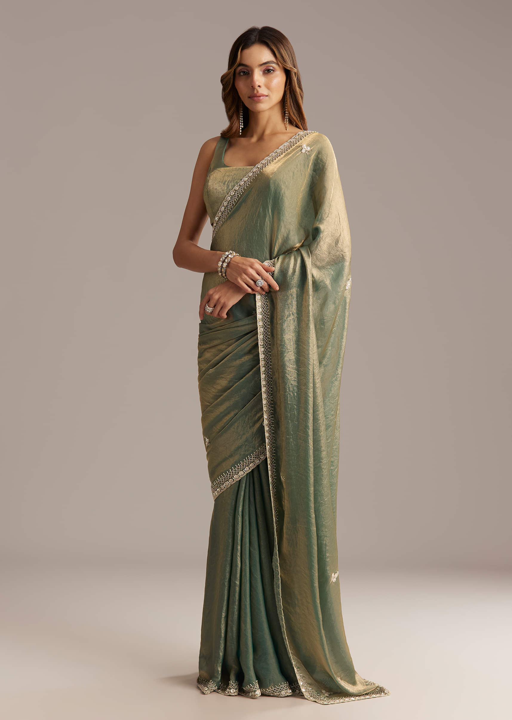 olive-green-chinon-saree-with-velvet-touch-and-sequin-work-sg317886-5.jpg