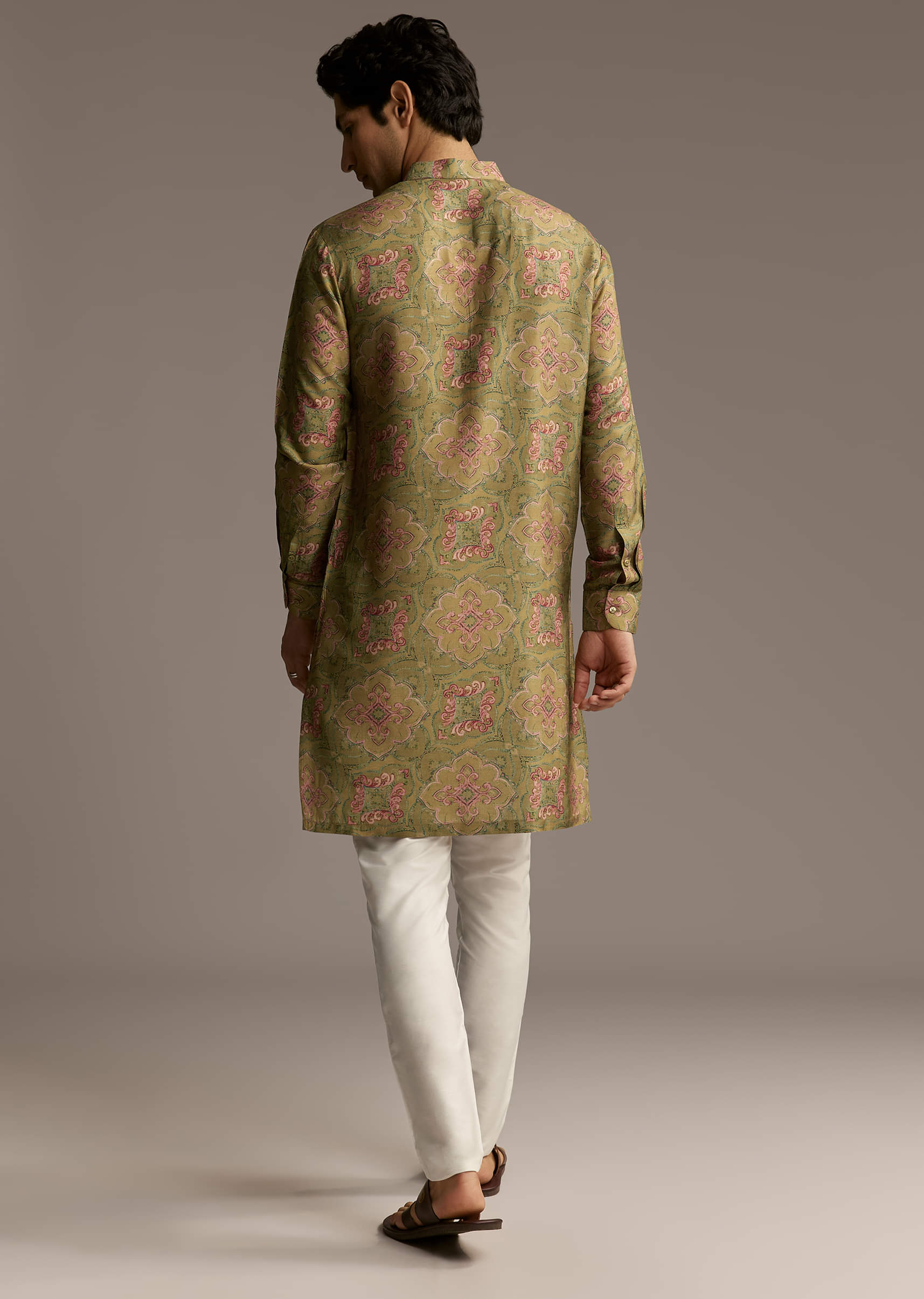 olive-green-silk-designer-kurta-for-men-with-vintage-floral-motif-print-sg322612-5.jpg