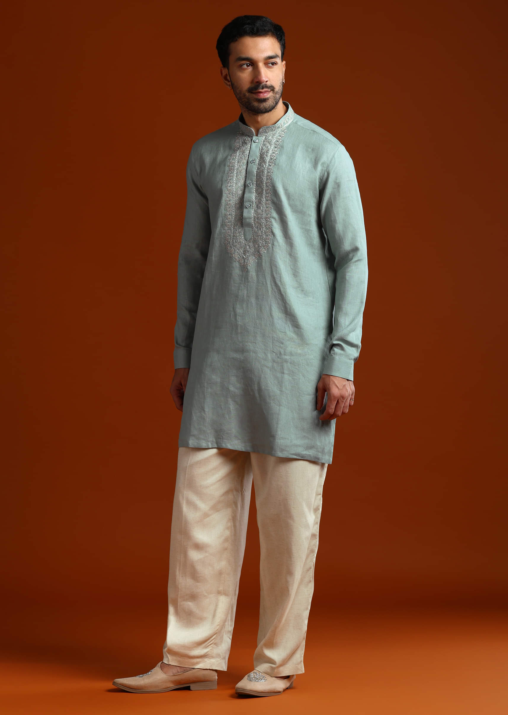olive-linen-kurta-set-for-men-with-resham-embroidery-sg321692-4.jpg
