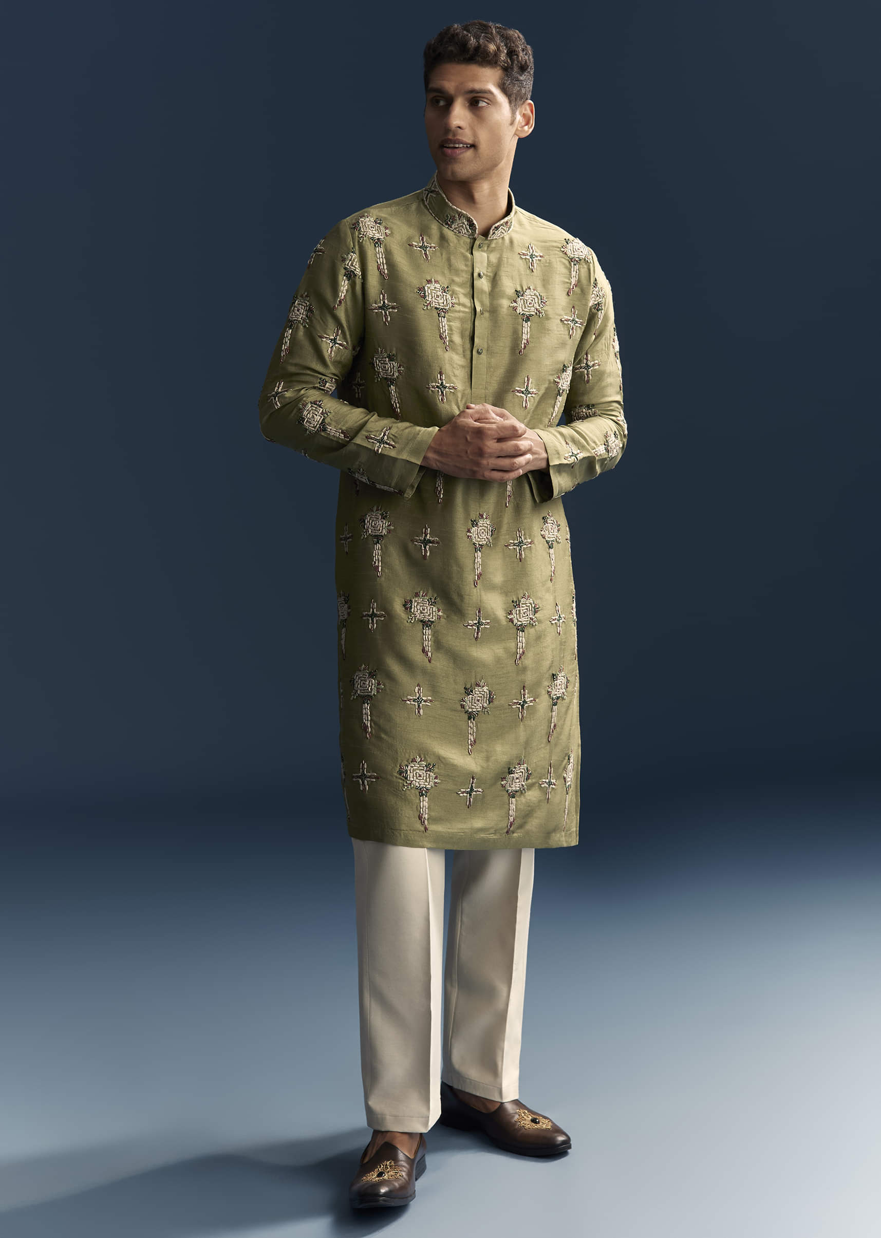 olive_kurta_set_for_men_with_floral_thread-sg335572-1-nosto_7.jpg