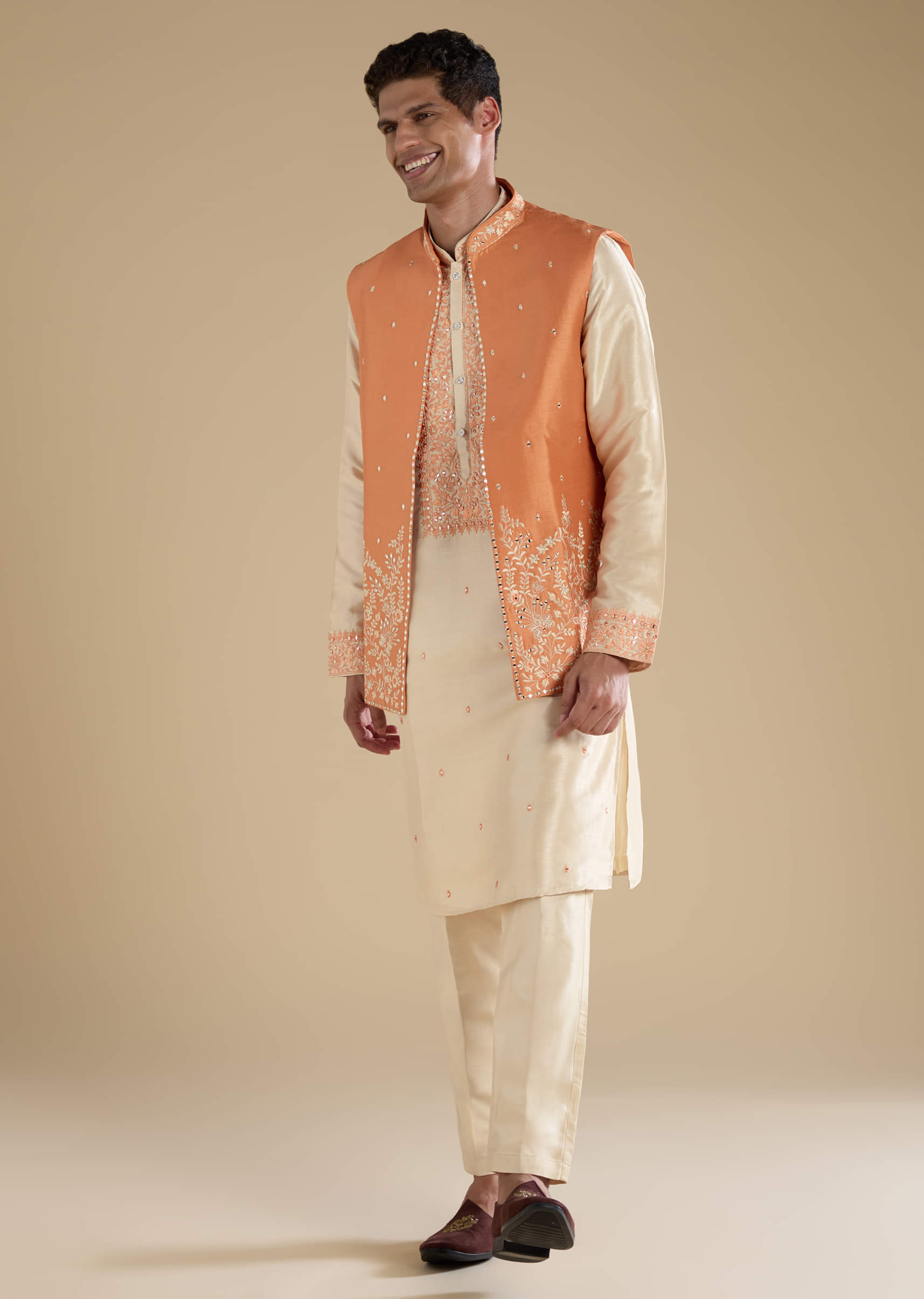 orange-art-silk-jacket-kurta-set-with-mirror-work-sg330454-3.jpg