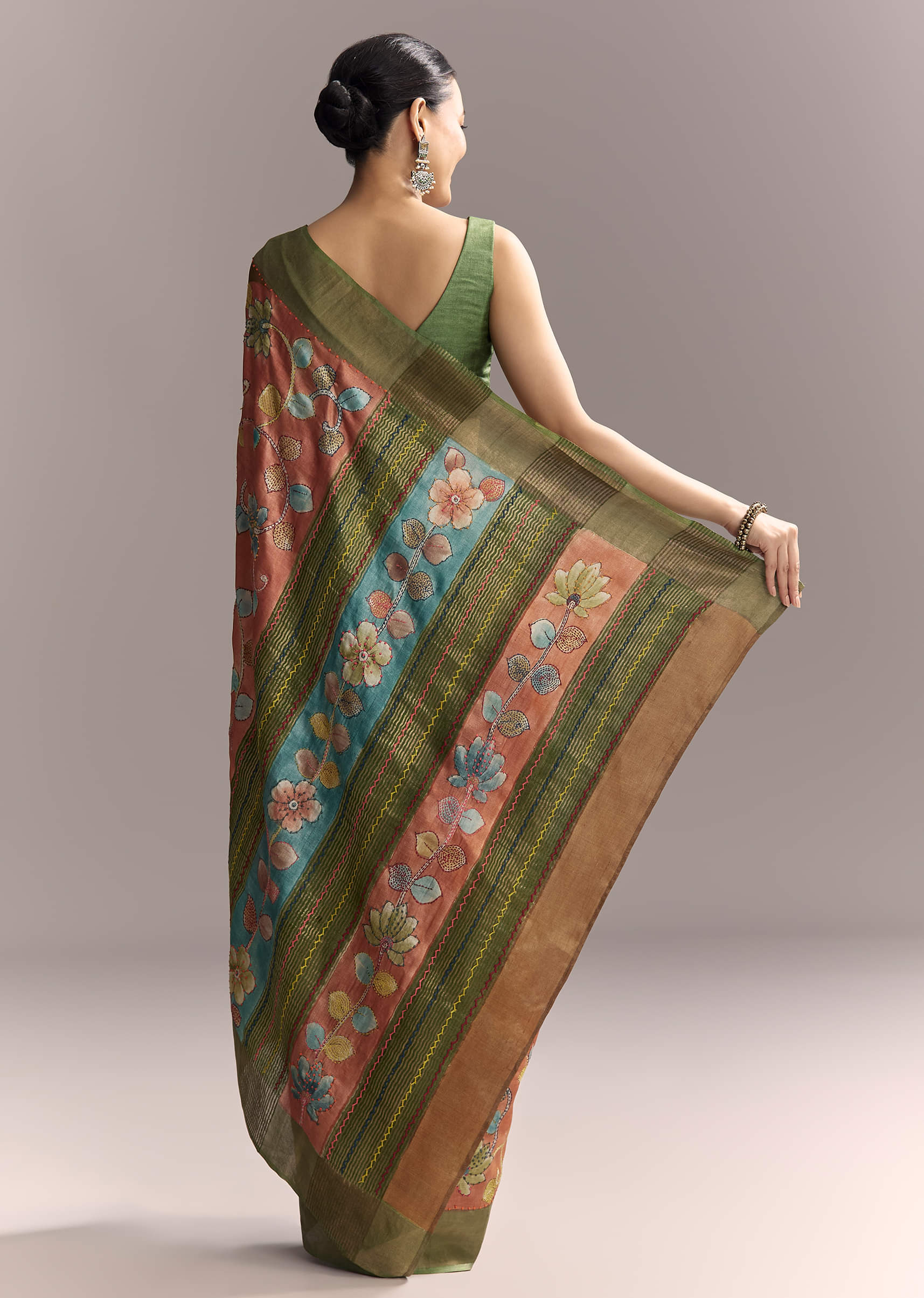 orange-cotton-saree-with-hand-painted-motifs-and-green-border-sg317774-4.jpg