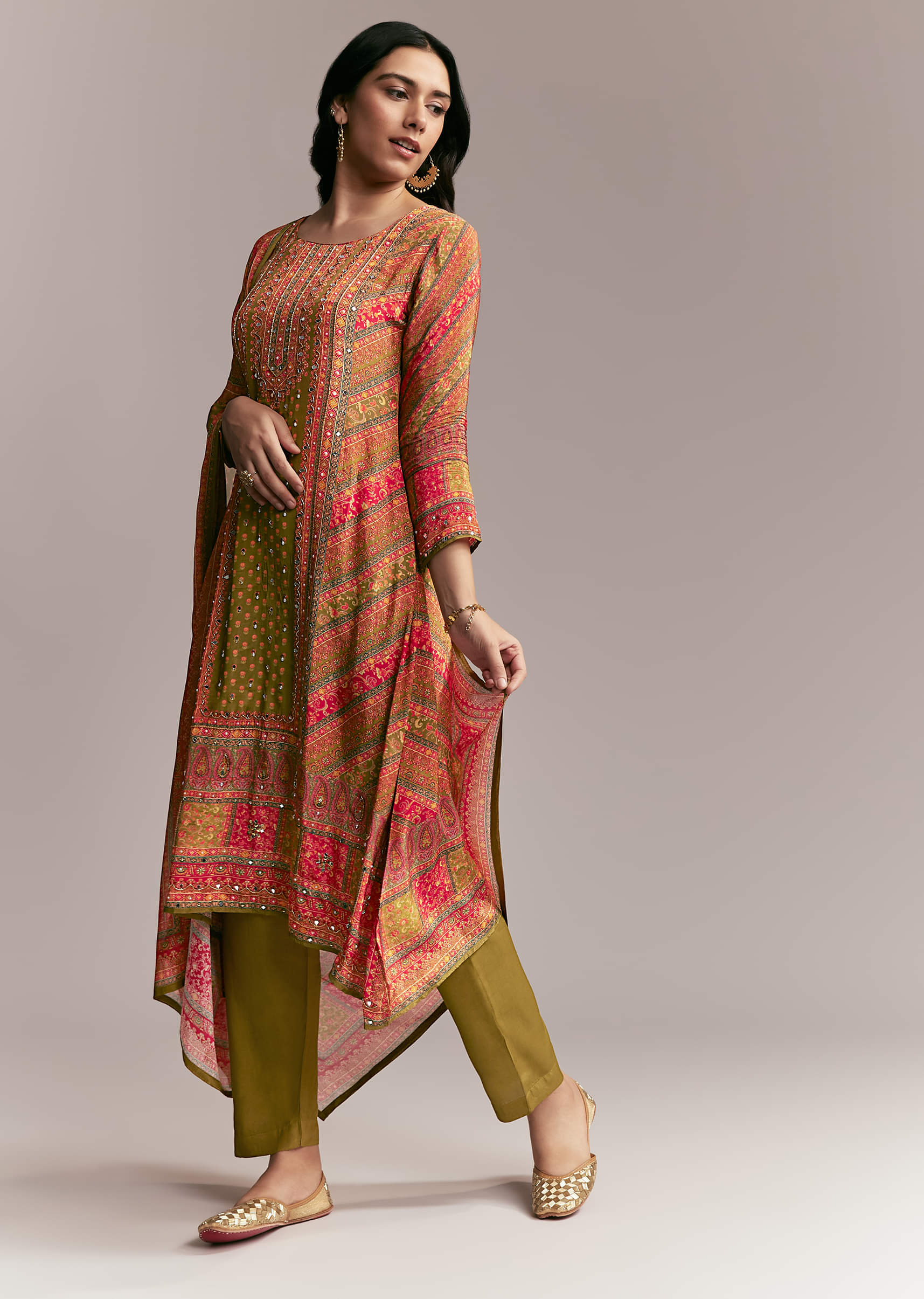 orange-green-printed-kurta-set-sg339518-3.jpg