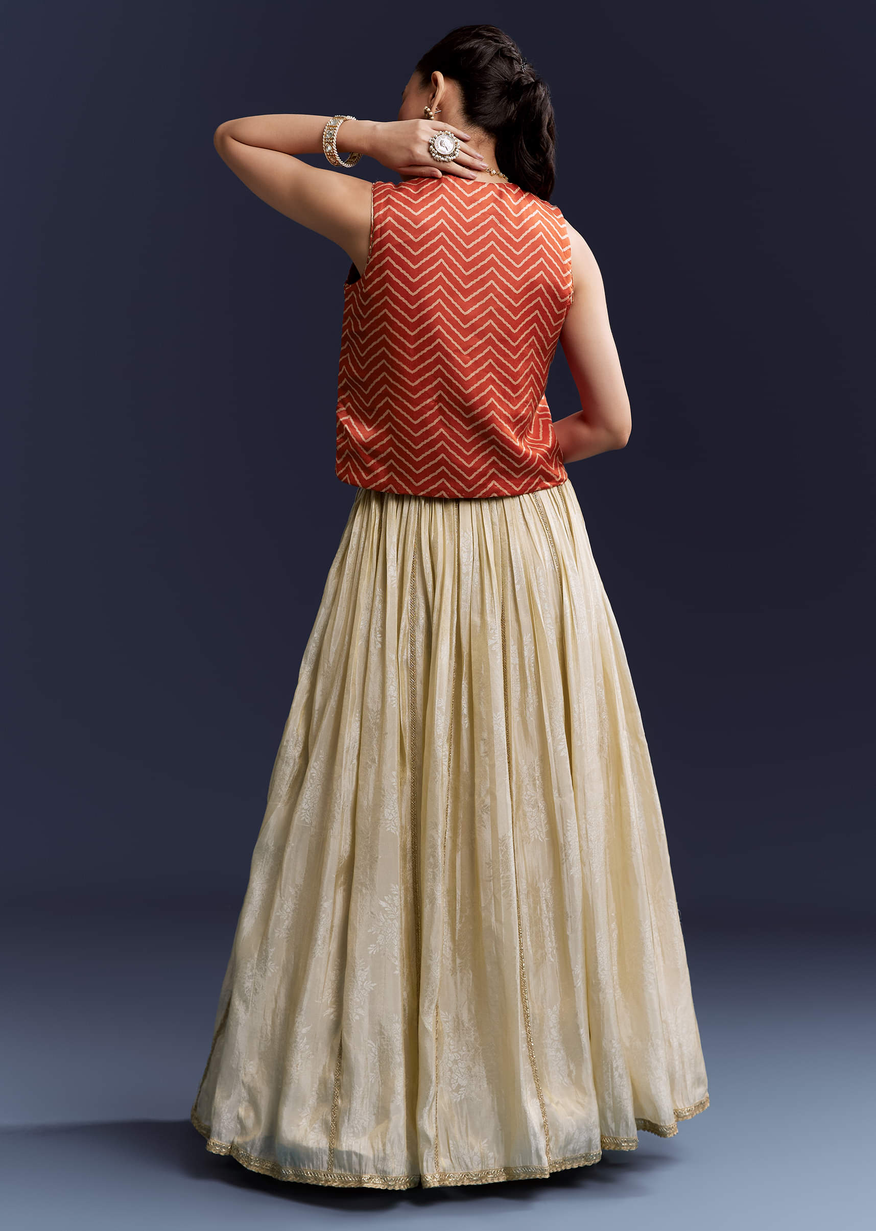 orange-satin-festive-lehenga-with-hand-dyed-chevron-print-jacket-sg345023-2.jpg