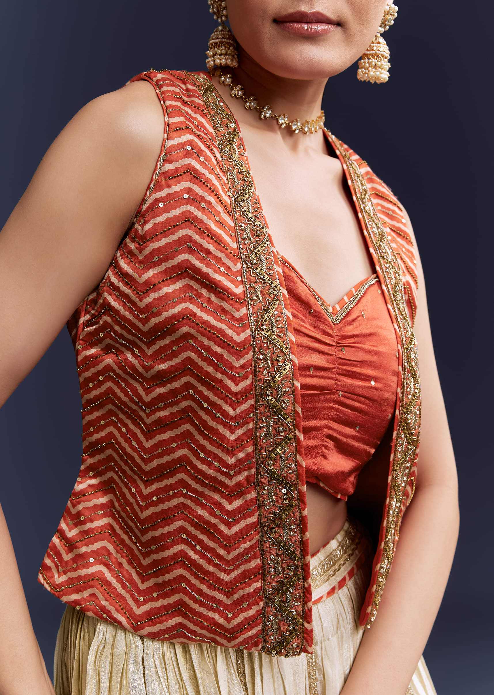 orange-satin-festive-lehenga-with-hand-dyed-chevron-print-jacket-sg345023-3.jpg