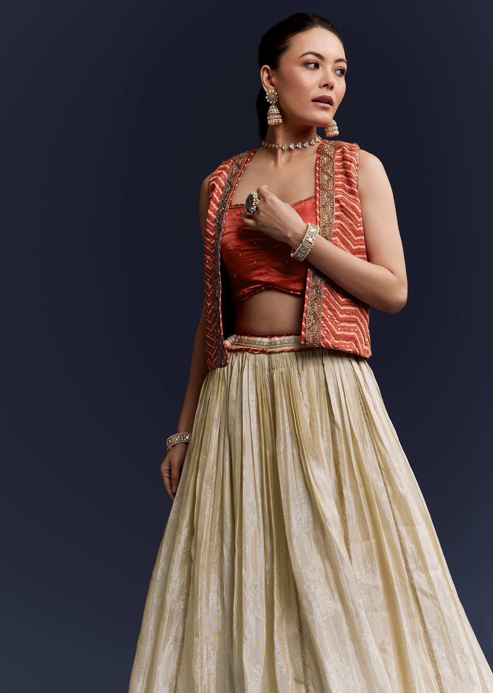 orange-satin-festive-lehenga-with-hand-dyed-chevron-print-jacket-sg345023-5.jpg