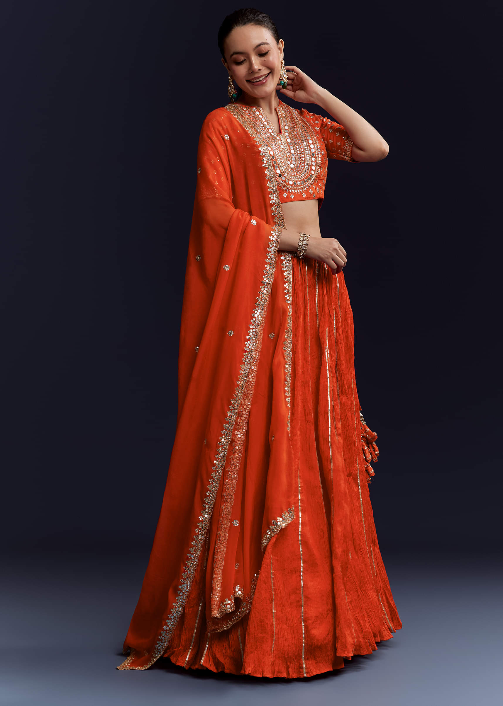 orange-silk-bridesmaid-lehenga-set-with-gota-lace-work-sg360574-4.jpg