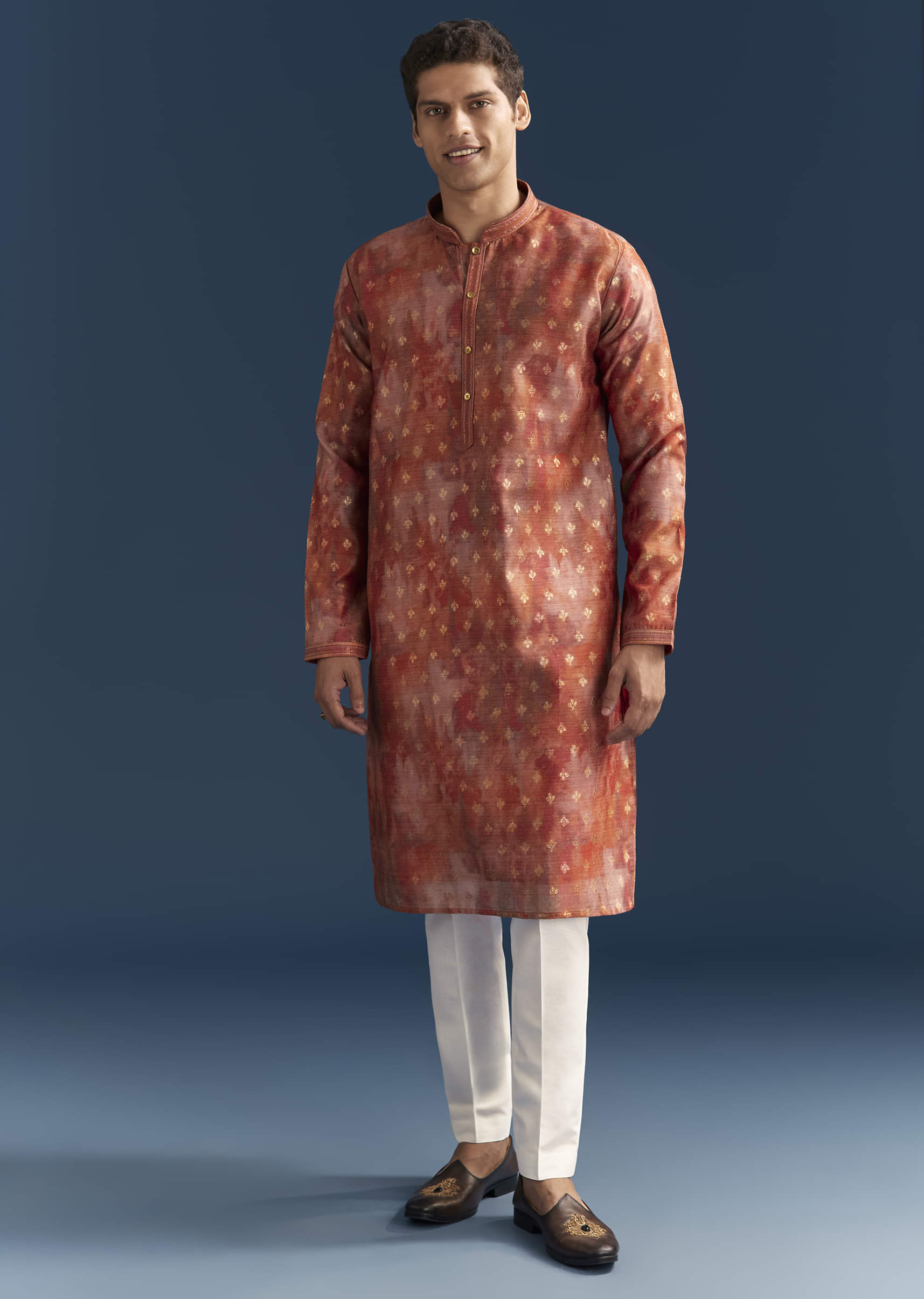 orange-silk-kurta-set-for-men-with-abstract-and-foil-print-sg330022-3.jpg