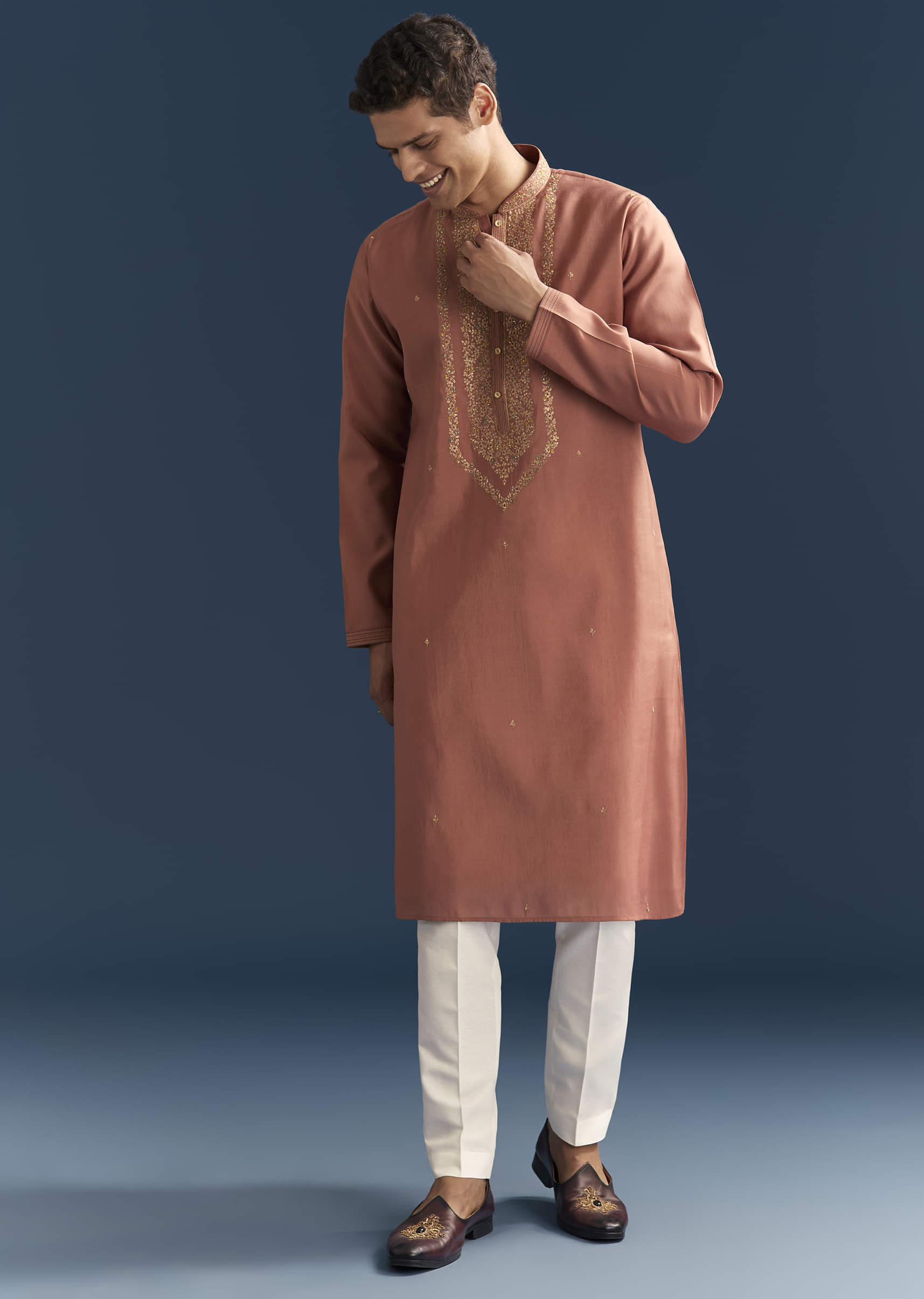 orange-silk-textured-kurta-set-for-men-with-resham-work-sg330062-4.jpg