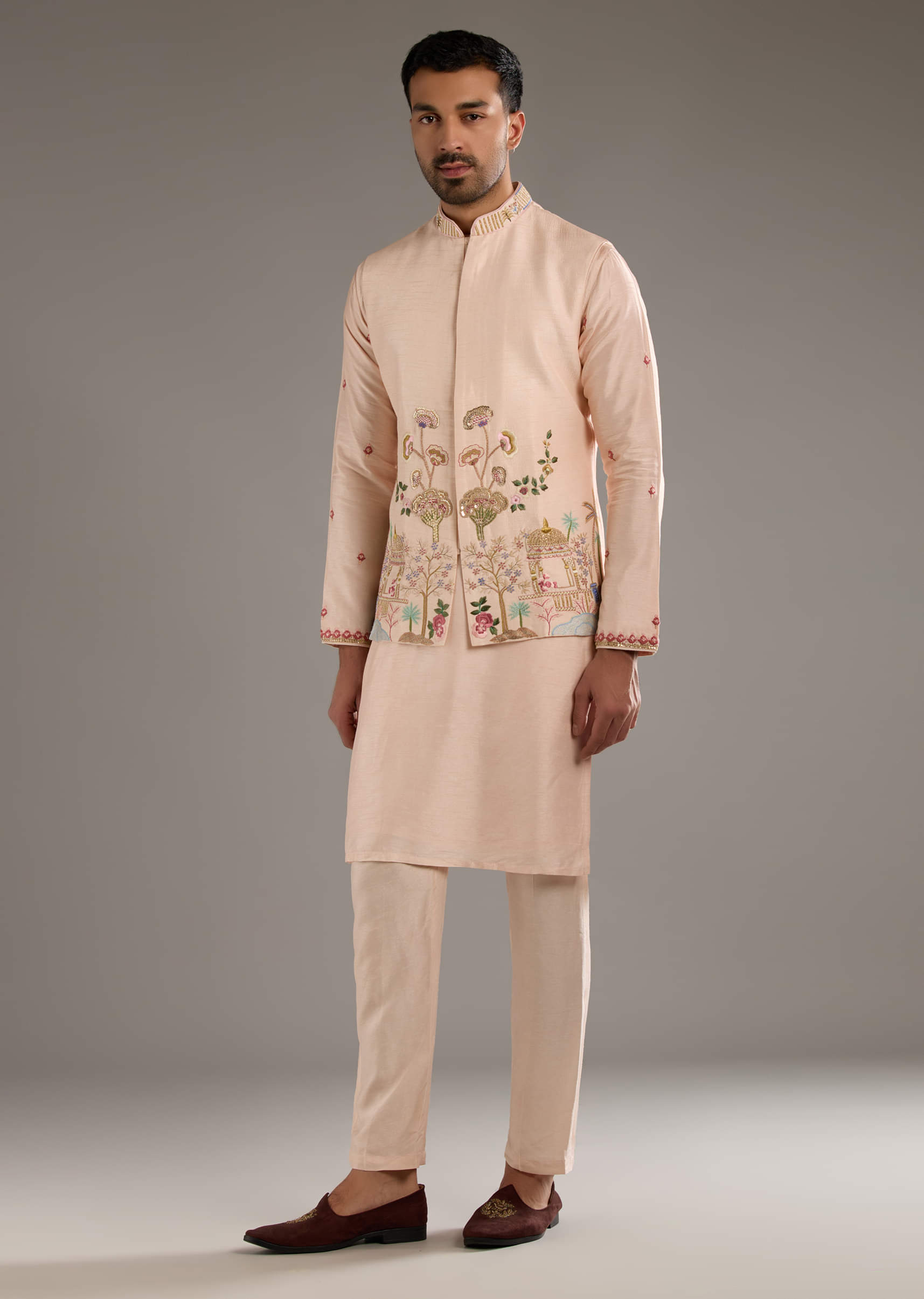 peach-banarasi-silk-kurta-jacket-set-for-men-with-heavy-hand-embroidery-sg327045-3.jpg