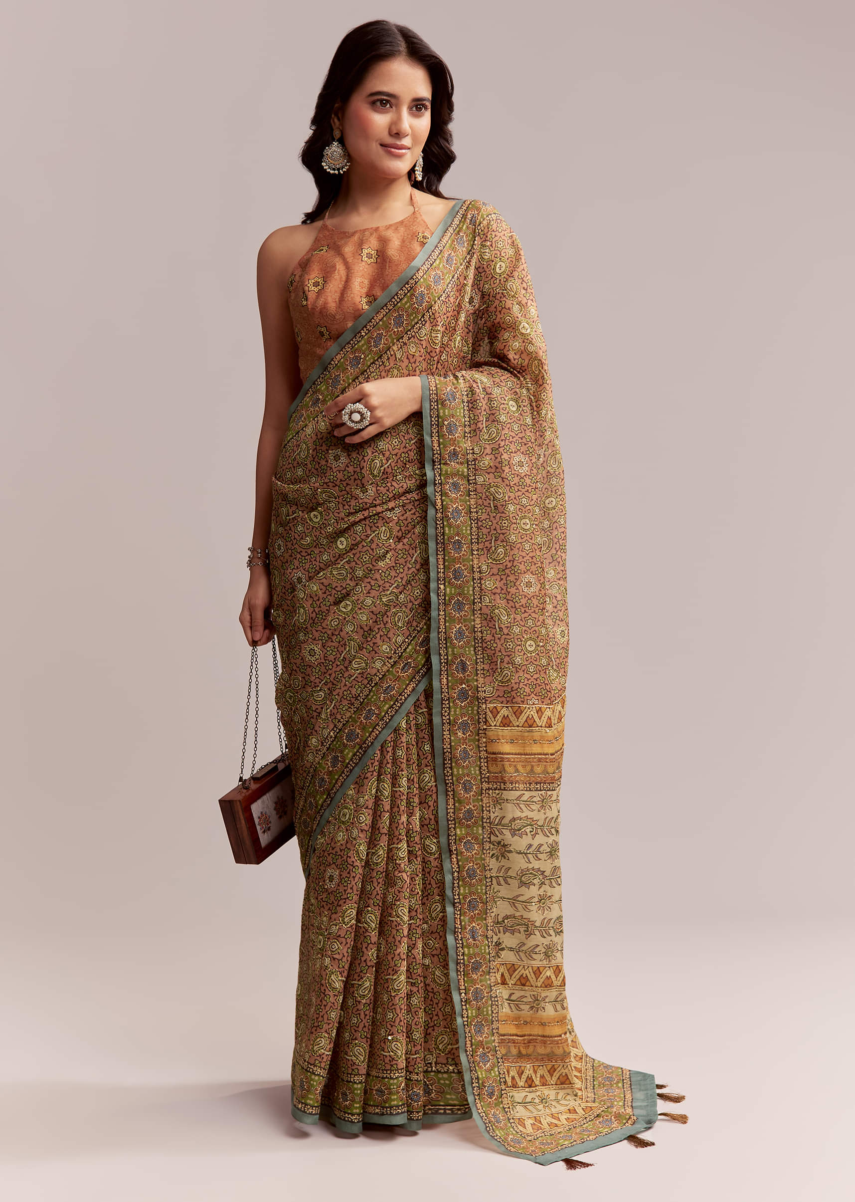 peach-linen-printed-saree-with-authentic-ajrakh-work-sg312214-1.jpg