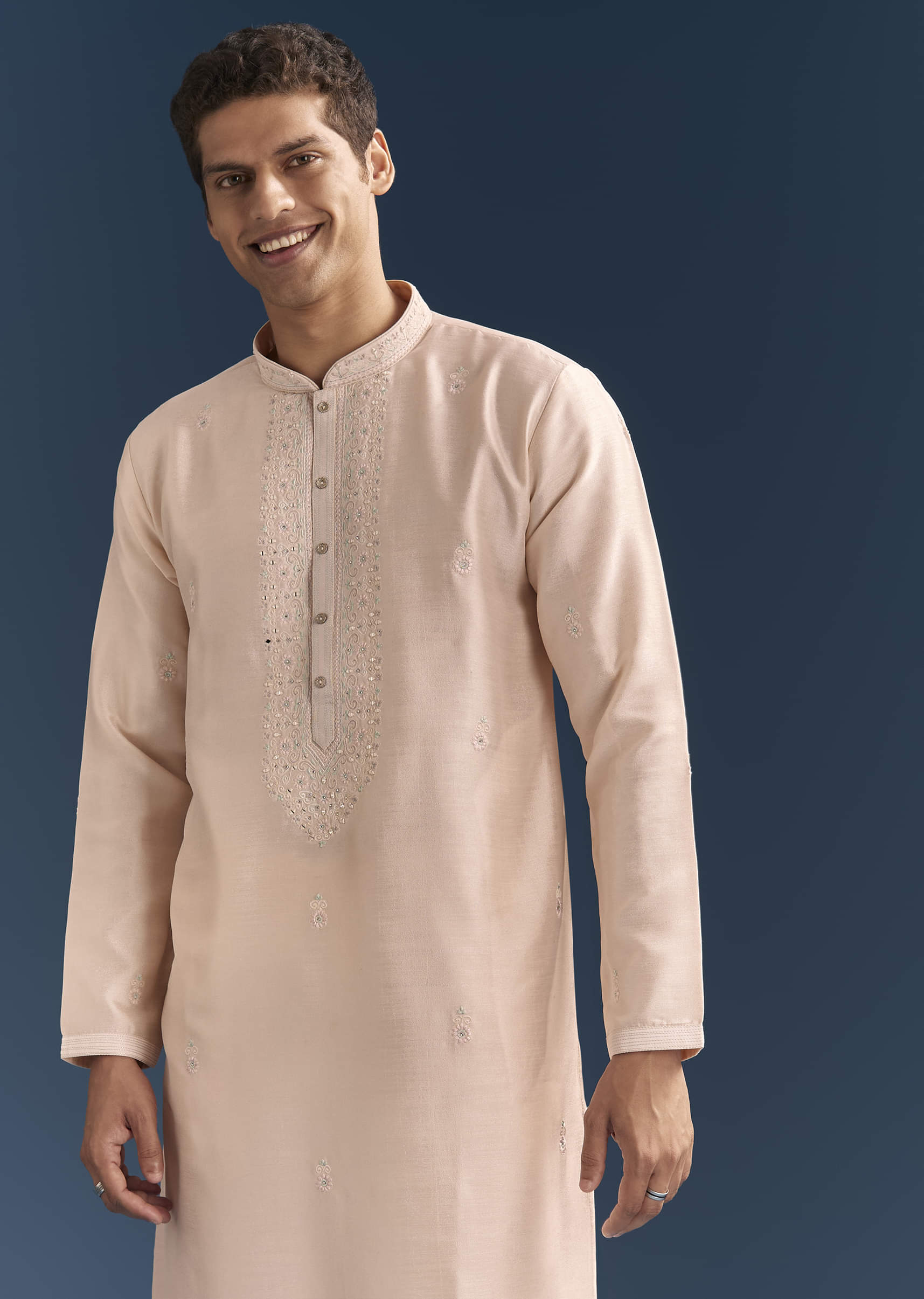 peach-silk-kurta-set-for-men-with-thread-and-mirror-embroidery-sg329878-3.jpg