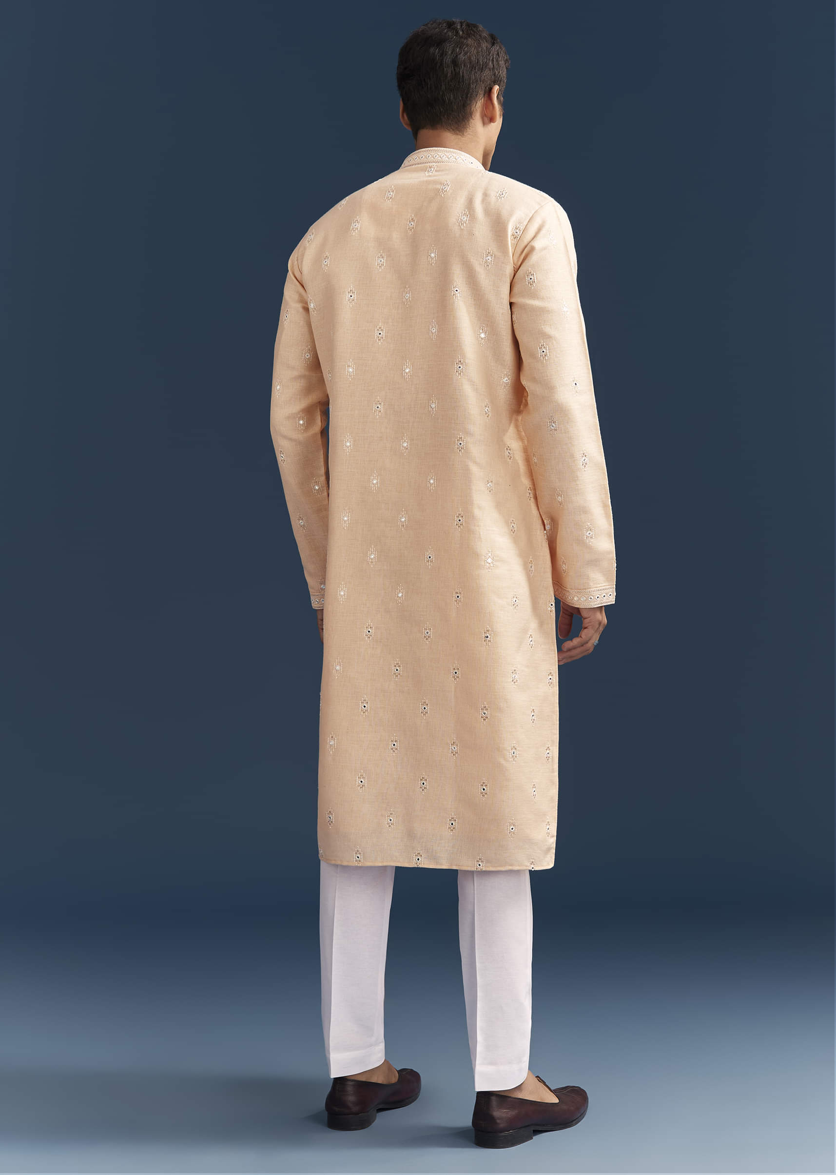 peach-silk-textured-kurta-set-for-men-with-thread-and-mirror-work-sg329966-5.jpg