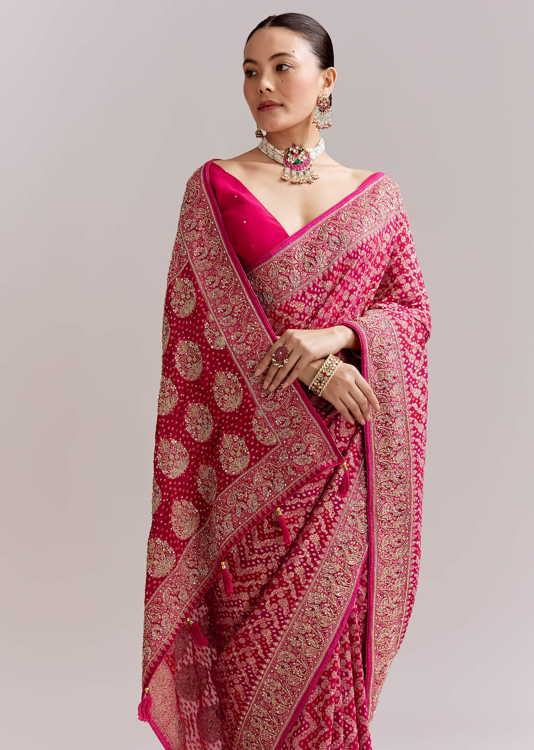 pink-banarasi-georgette-saree-with-zari-work-and-bandhani-print-sg338658-5.jpg