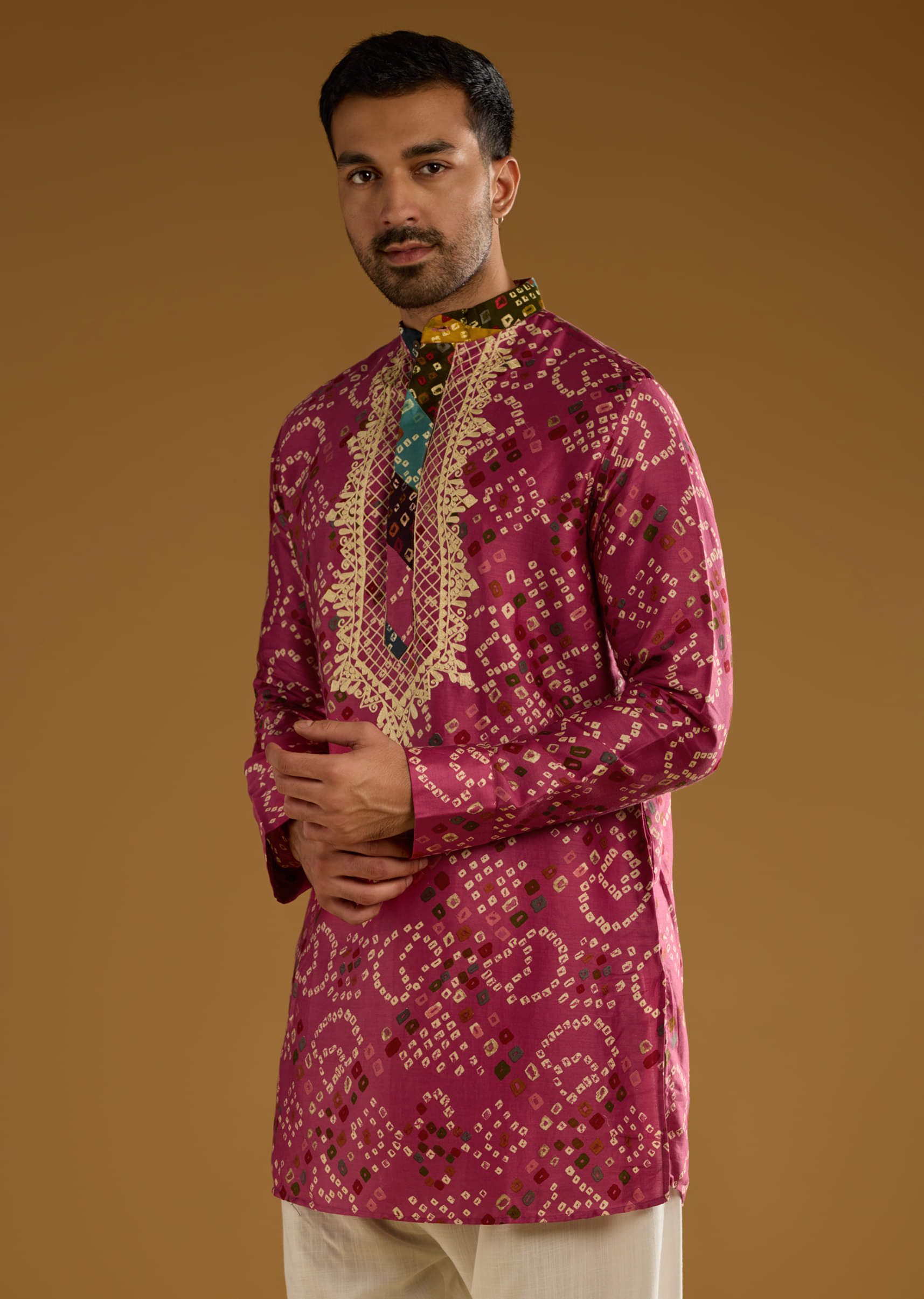 pink-cotton-silk-kurta-set-for-men-with-hand-dyed-bandhani-print-sg359308-4.jpg