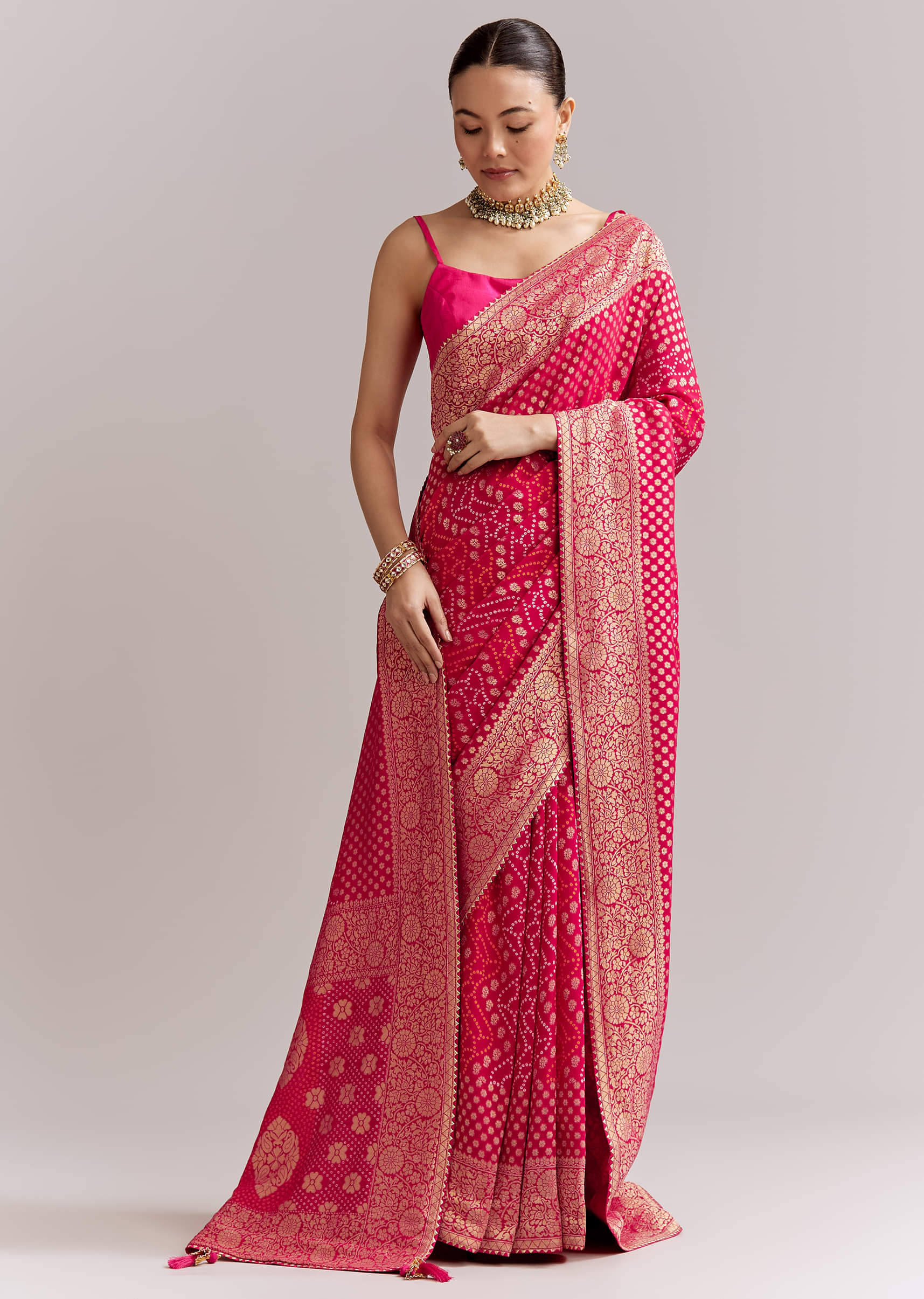 pink-georgette-woven-saree-with-floral-border-and-bandhani-print-sg351922-3.jpg