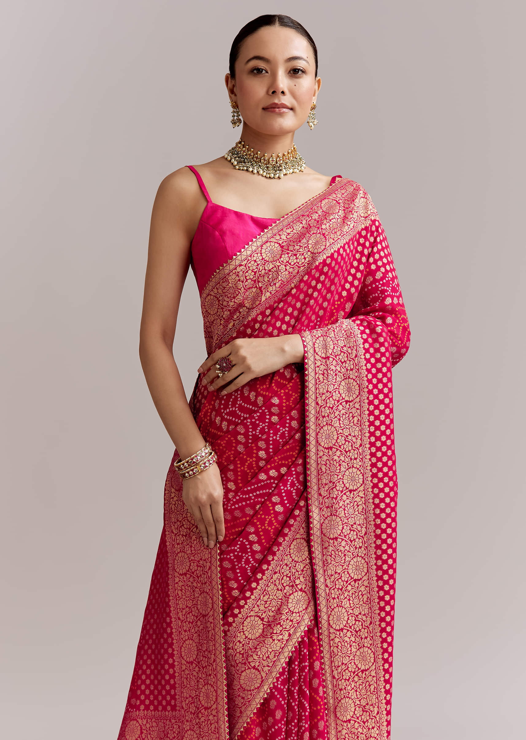 pink-georgette-woven-saree-with-floral-border-and-bandhani-print-sg351922-5.jpg