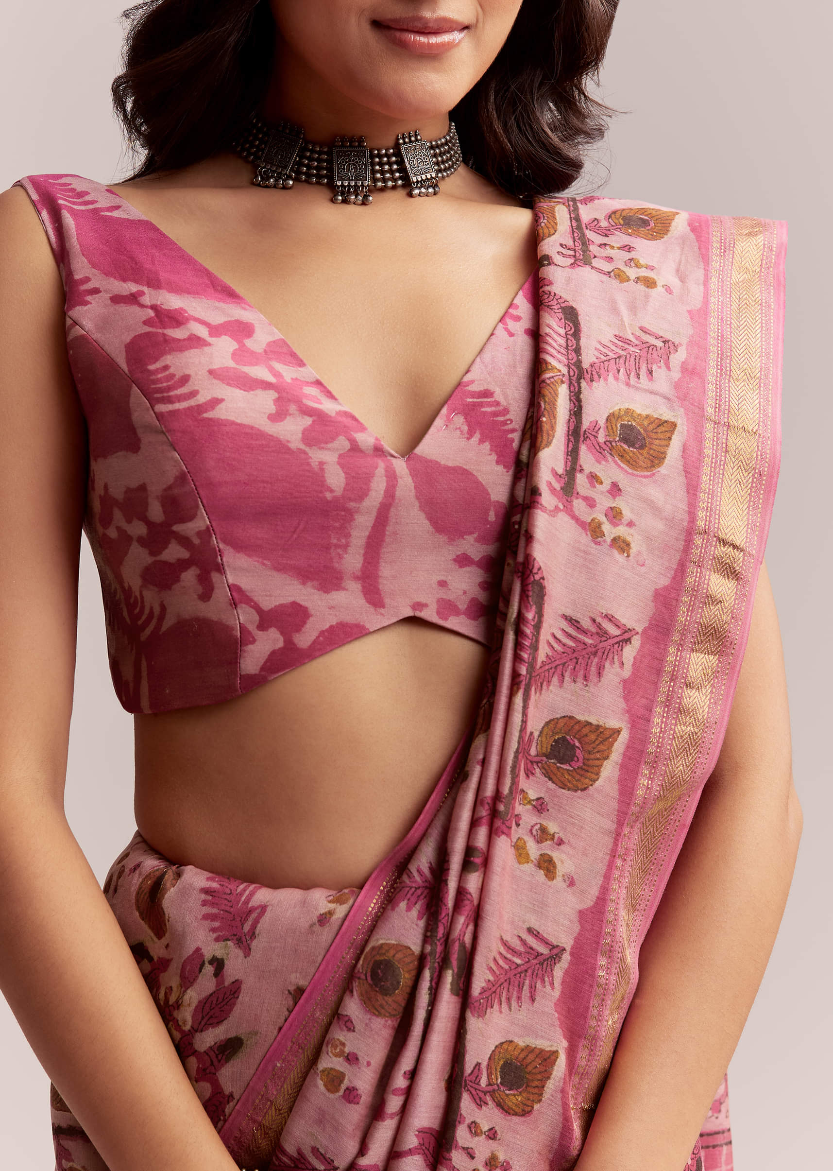 pink-linen-printed-saree-with-traditional-ajrakh-hand-block-print-sg314787-2.jpg