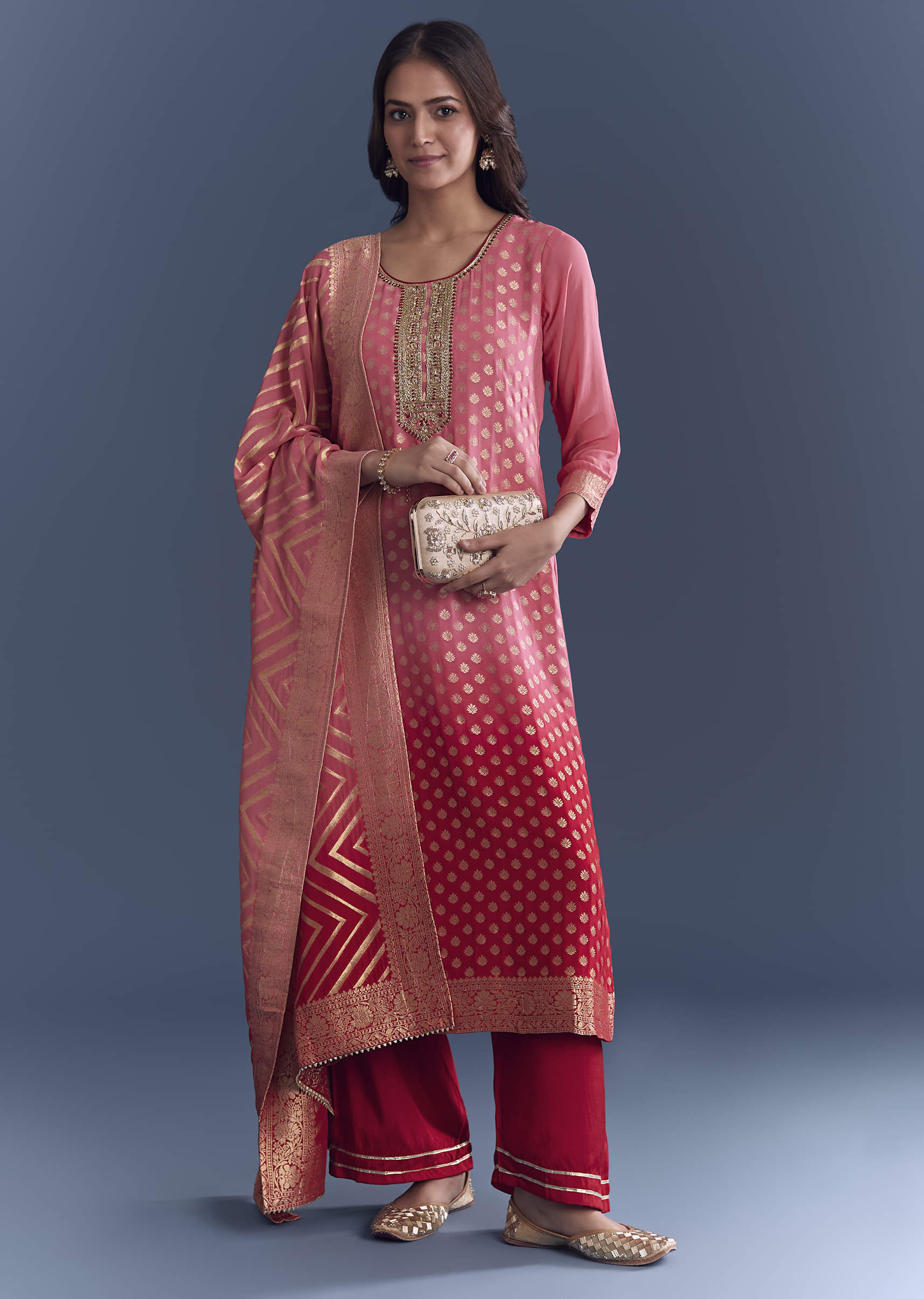 pink-ombre-georgette-kurta-set-with-banarasi-weave-sg344228-1.jpg