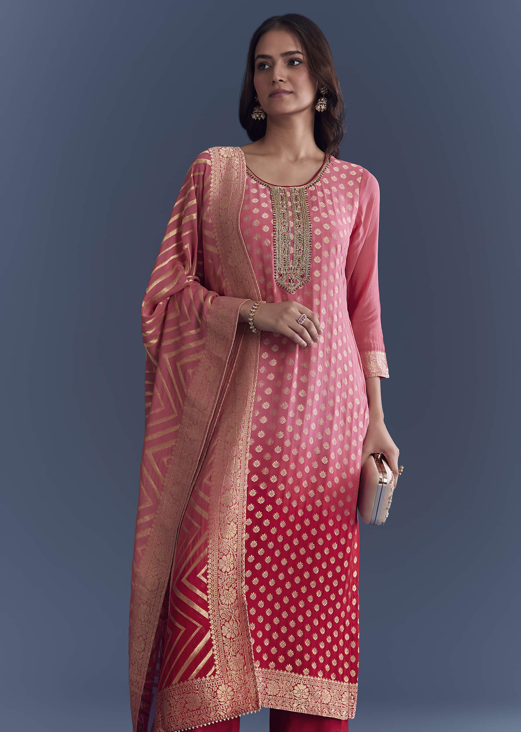 pink-ombre-georgette-kurta-set-with-banarasi-weave-sg344228-4.jpg