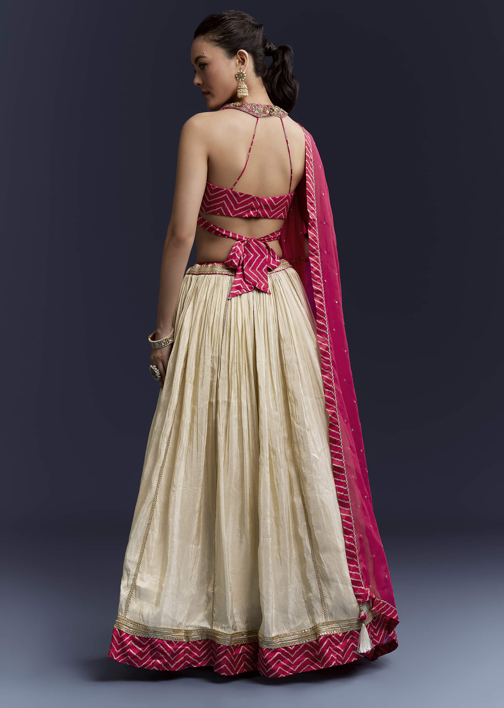 pink-satin-bridesmaid-lehenga-with-hand-dyed-chevron-print-choli-sg345077-2.jpg