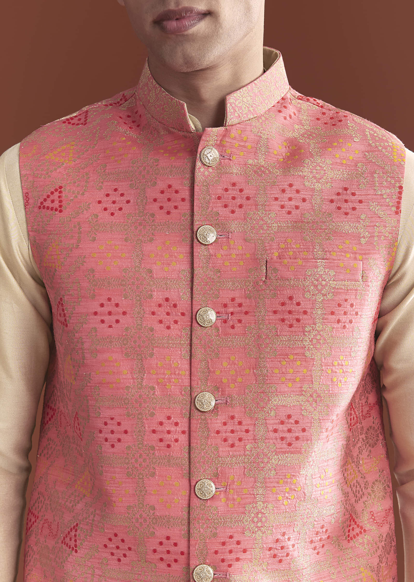 pink-silk-bandhani-kurta-jacket-set-for-men-with-geometric-motifs-sg332844-2.jpg