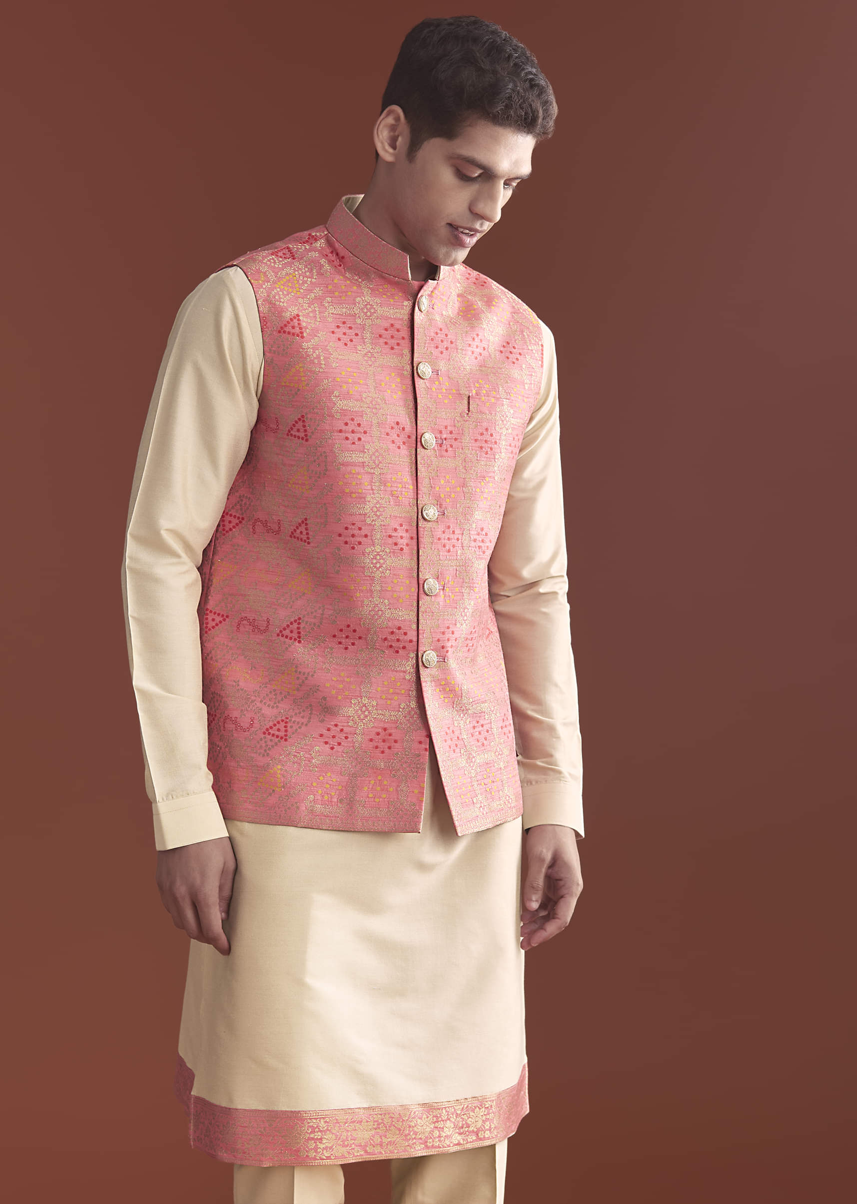 pink-silk-bandhani-kurta-jacket-set-for-men-with-geometric-motifs-sg332844-4.jpg