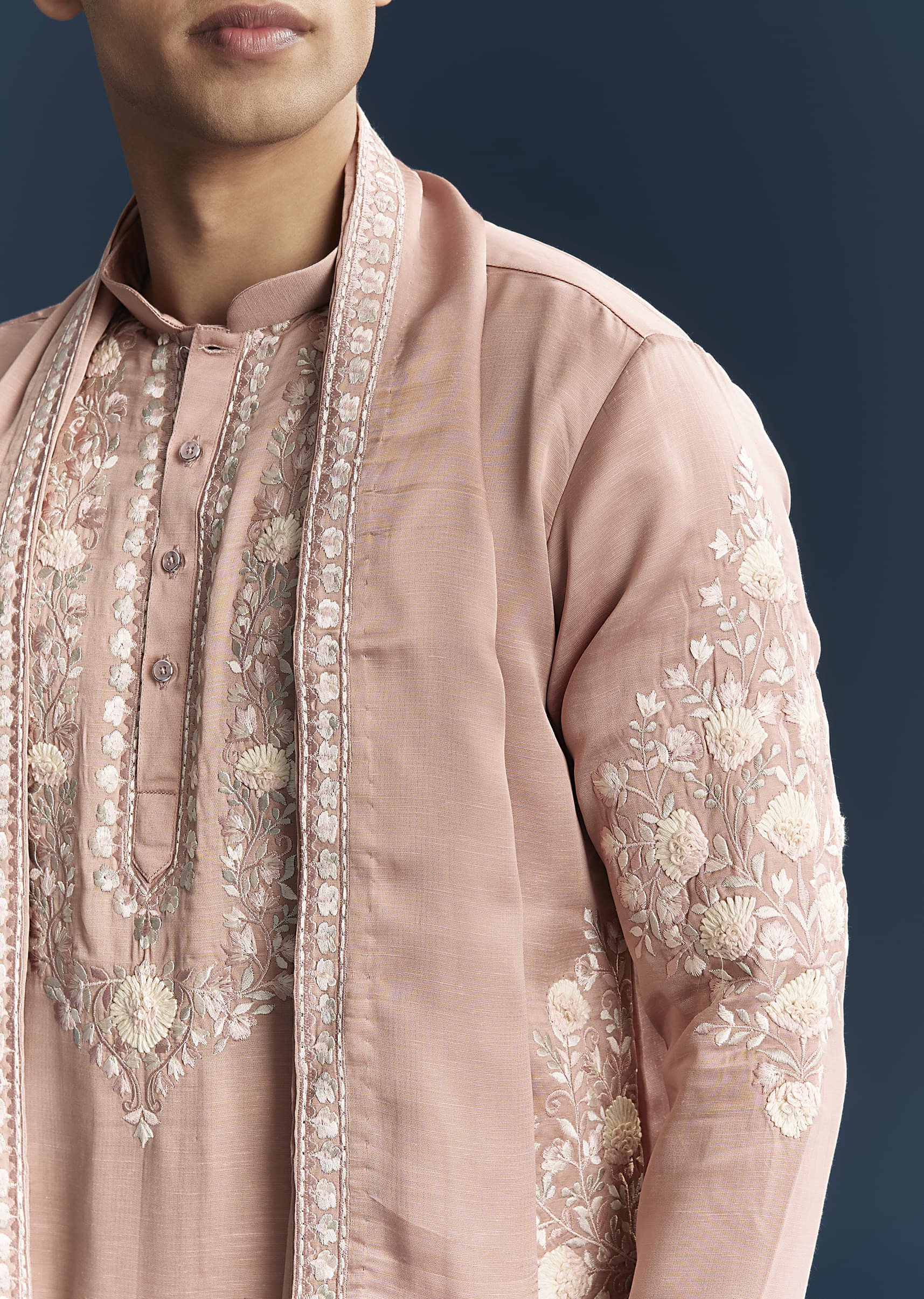 pink-silk-kurta-set-for-men-with-tonal-embroidery-sg322068-2.jpg