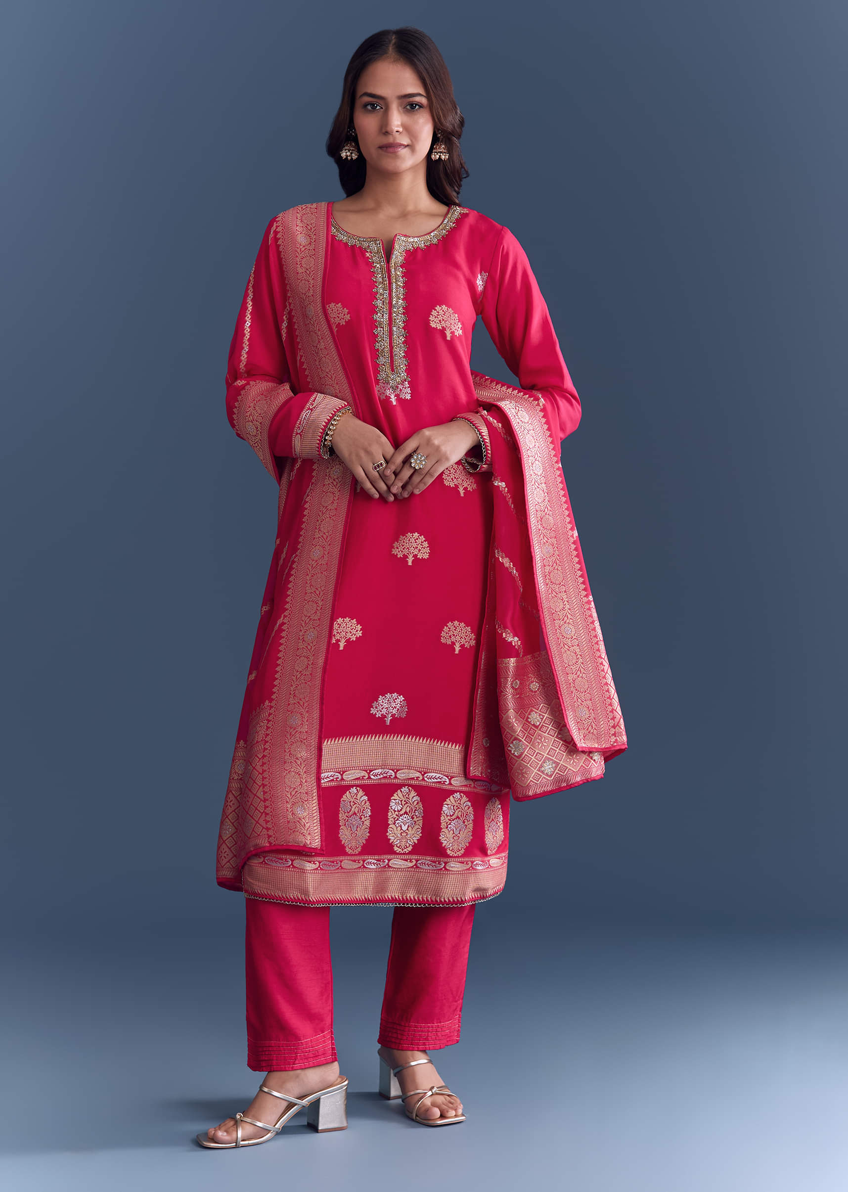 pink-silk-kurta-set-with-banarasi-weave-sg340647-3.jpg