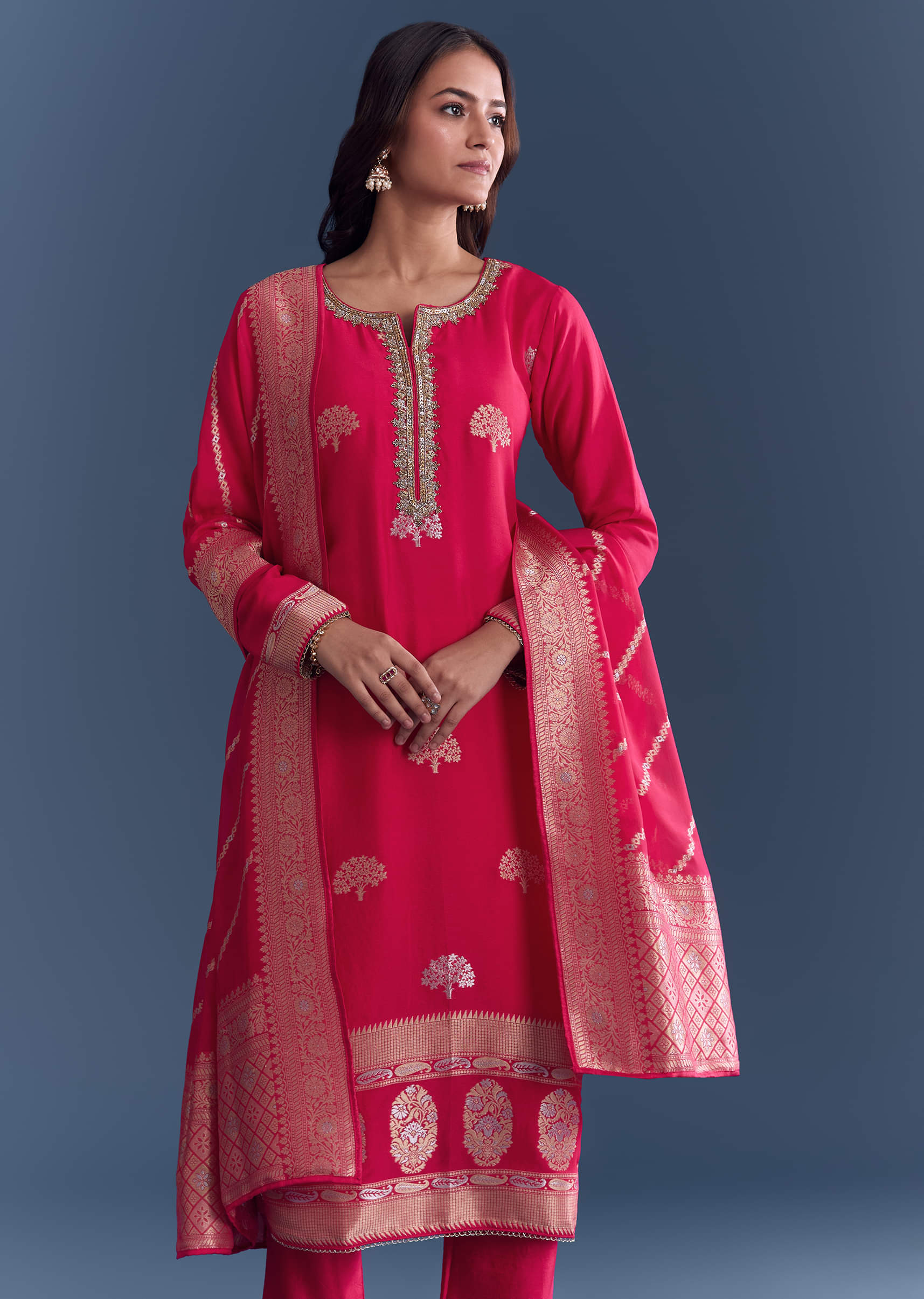 pink-silk-kurta-set-with-banarasi-weave-sg340647-4.jpg