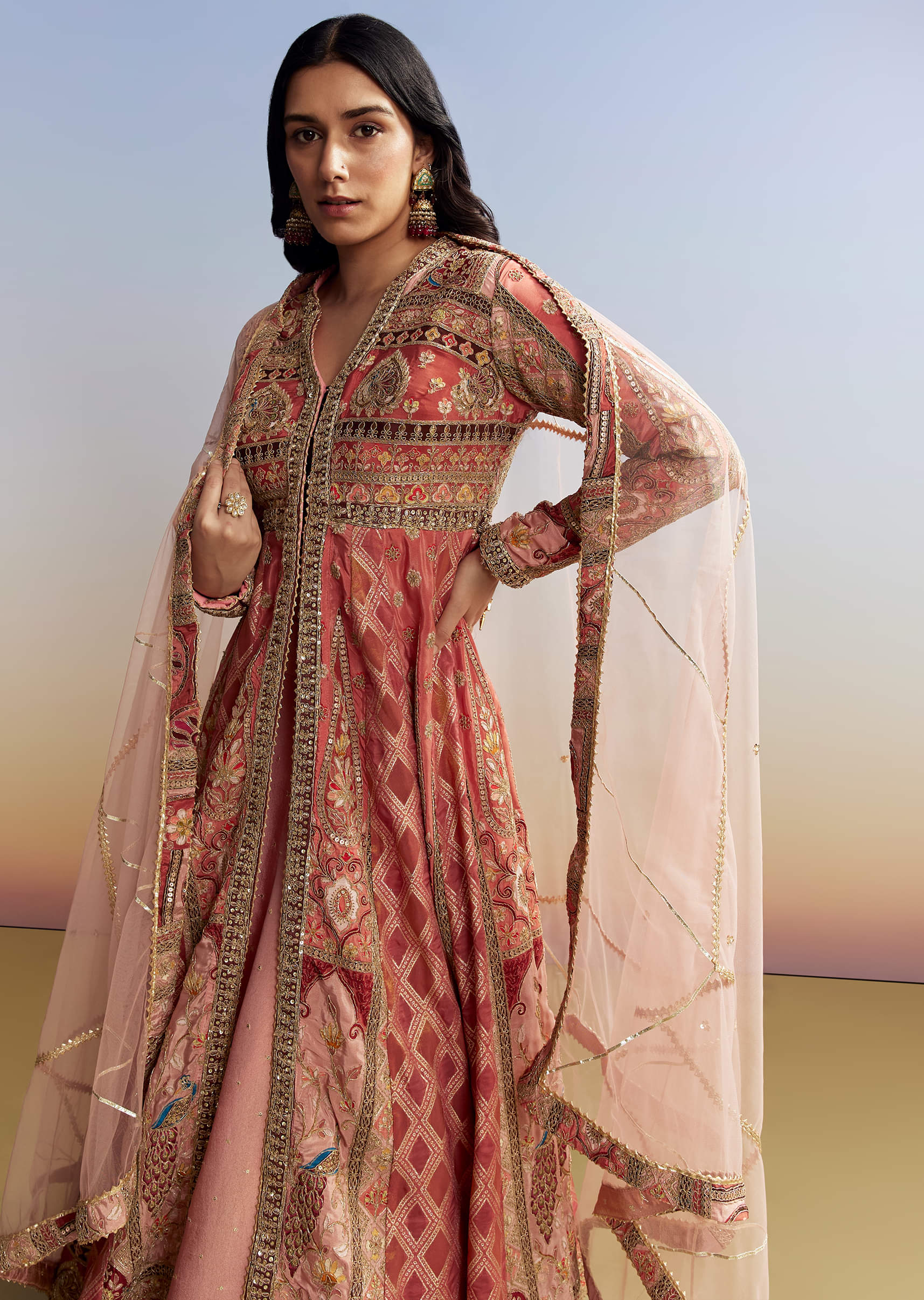 pink-tissue-kurta-lehenga-set-sg291672-4.jpg