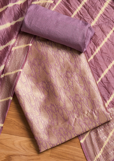 Purple Brocade Suit