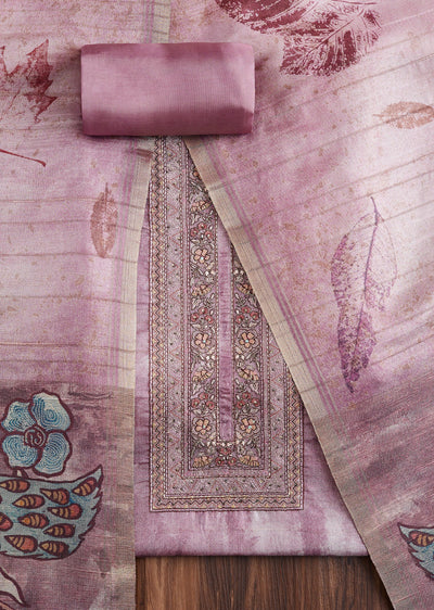 Purple Cotton Suit Set