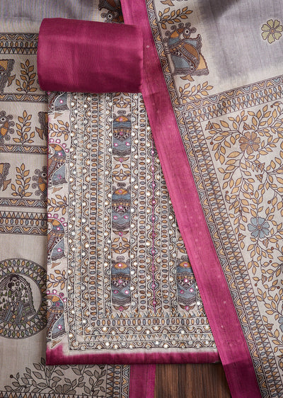 Rani Pink Dola Silk Suit