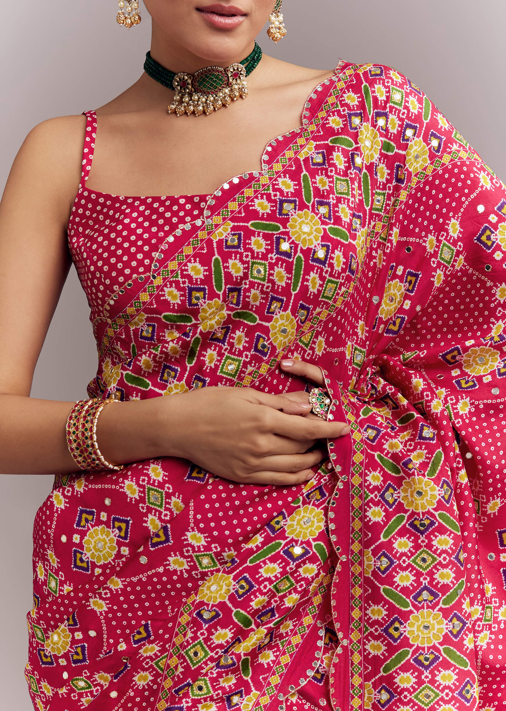 rani-pink-satin-saree-with-handwoven-ikat-print-and-mirror-work-sg354349-2.jpg