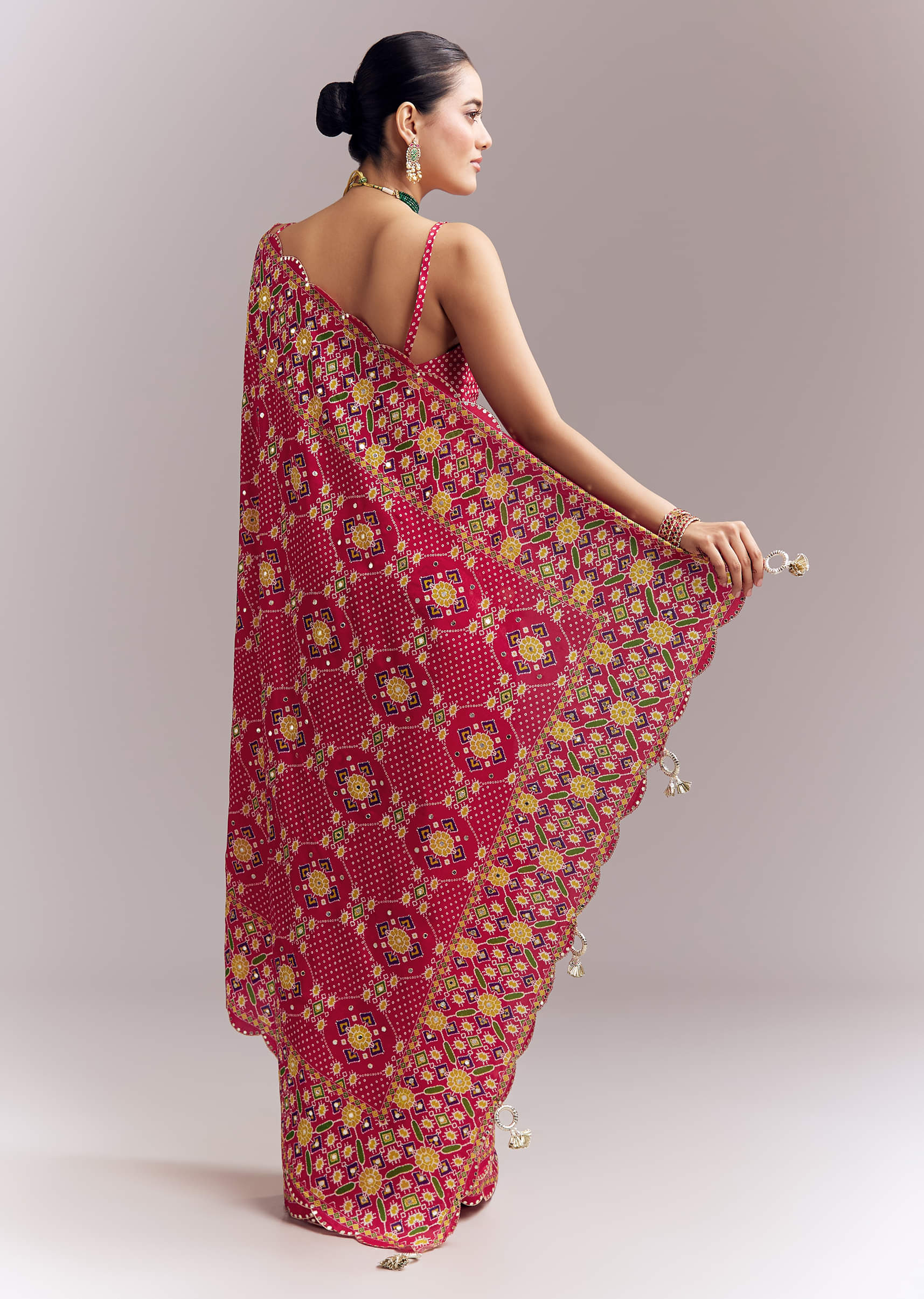 rani-pink-satin-saree-with-handwoven-ikat-print-and-mirror-work-sg354349-4.jpg