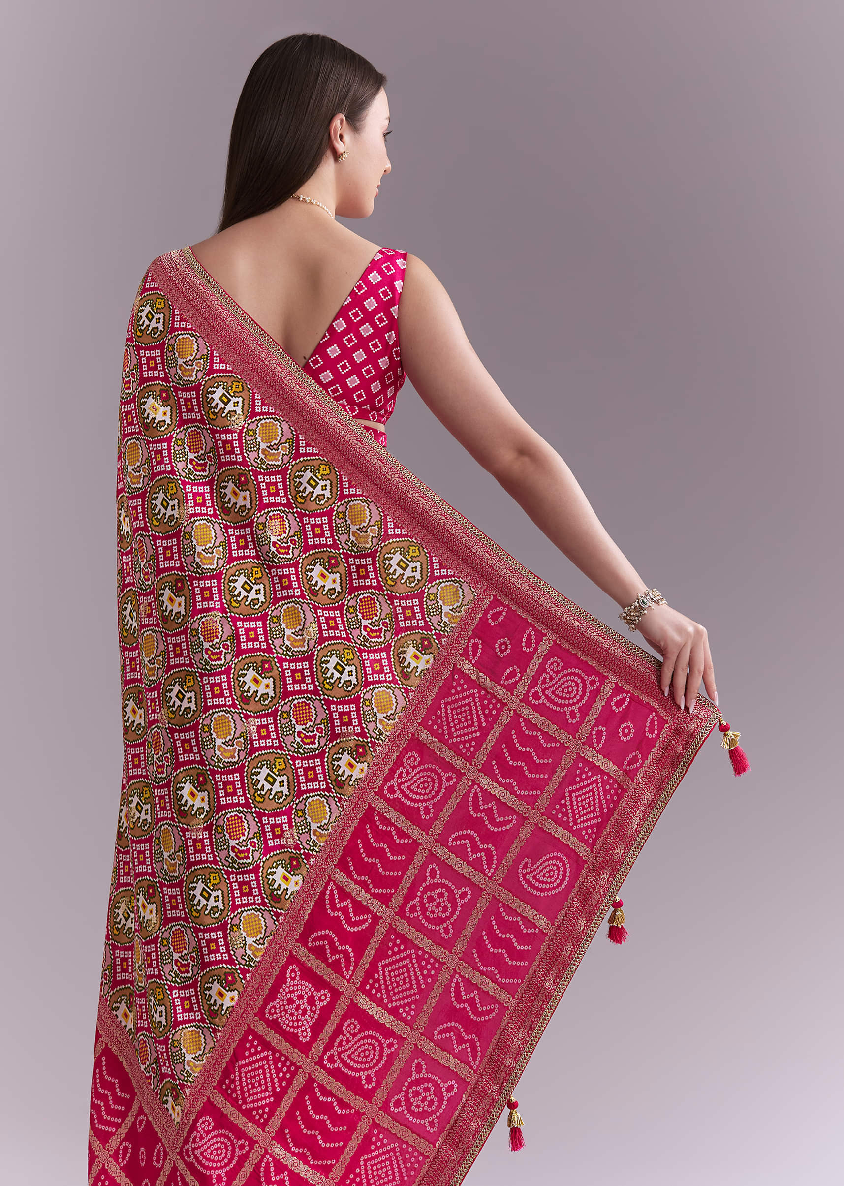 rani-pink-silk-saree-with-bandhani-work-and-elephant-motifs-sg351925-6.jpg