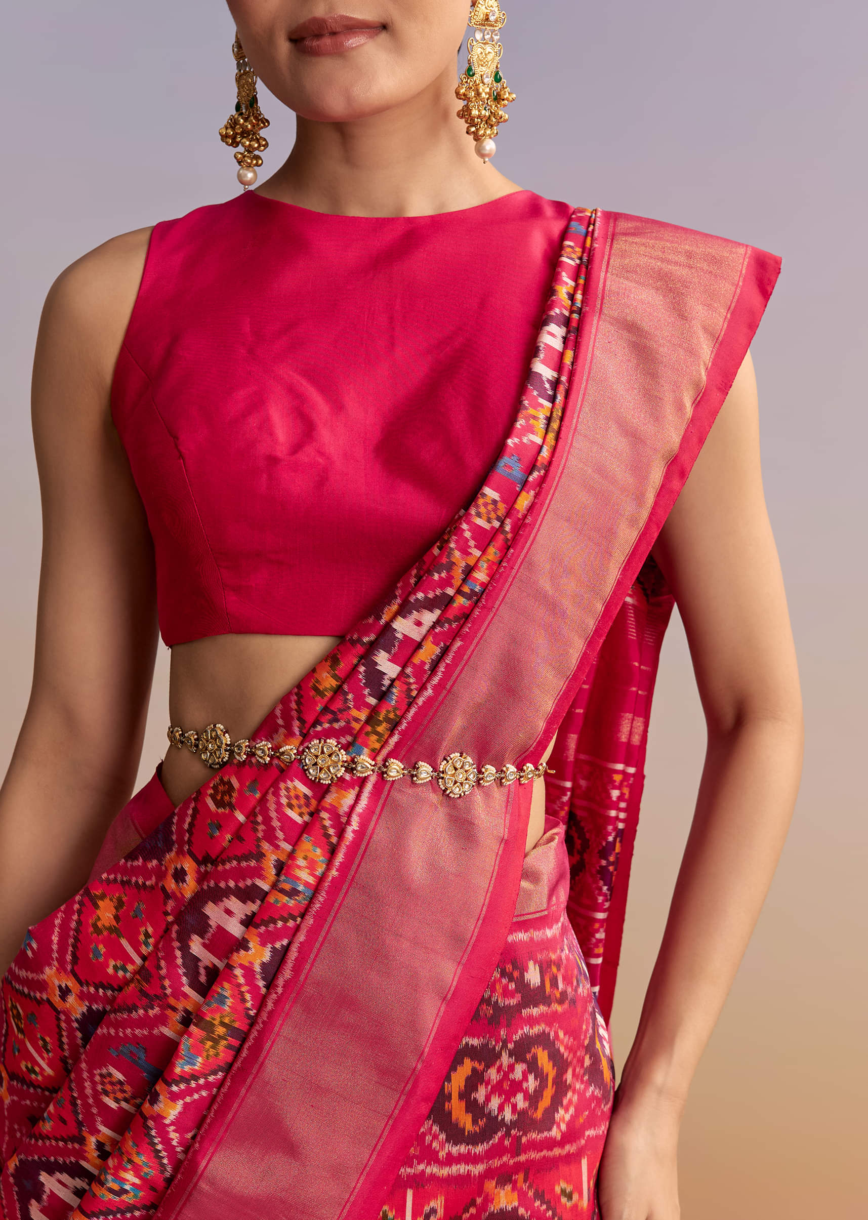 rani-pink-silk-single-ikkat-handwoven-patola-saree-with-geometric-motifs-sg332435-2.jpg