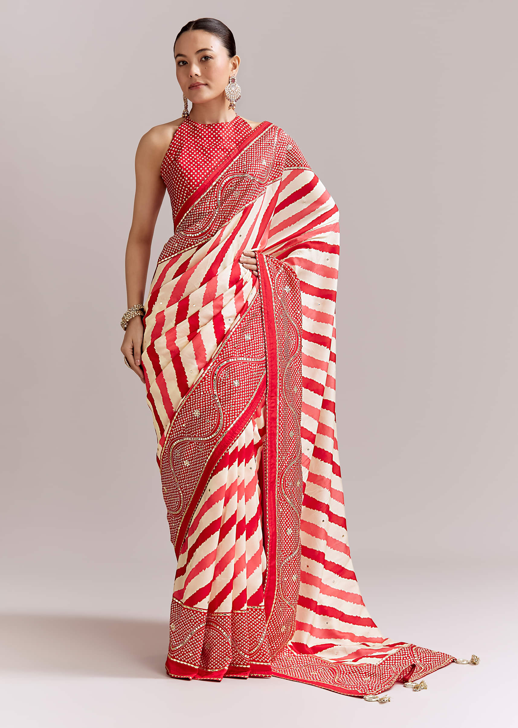 red-and-off-white-silk-saree-with-lehariya-and-bandhani-print-sg351935-3.jpg