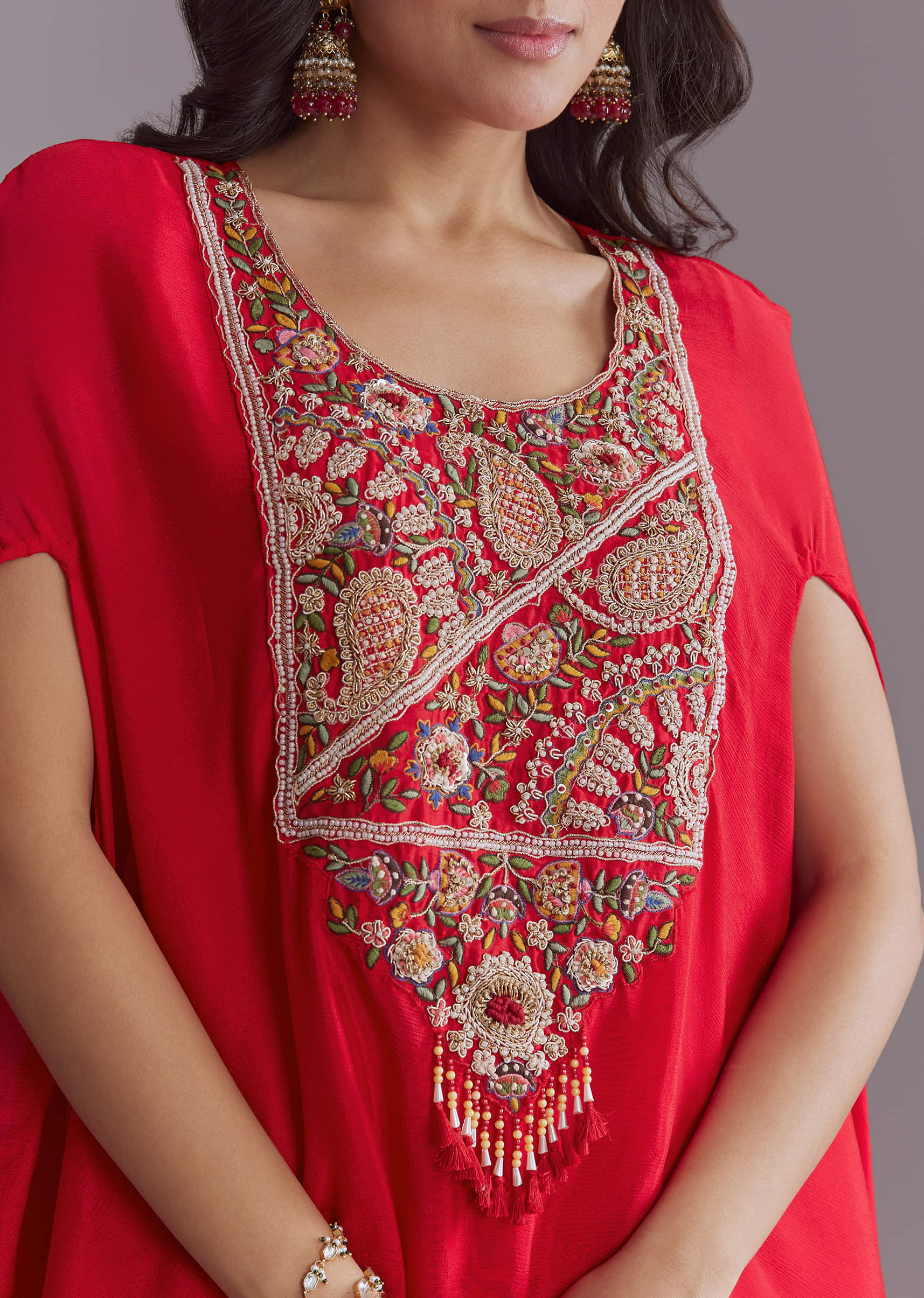 red-chinon-kaftan-top-and-palazzo-set-with-embroidery-sg345646-2.jpg