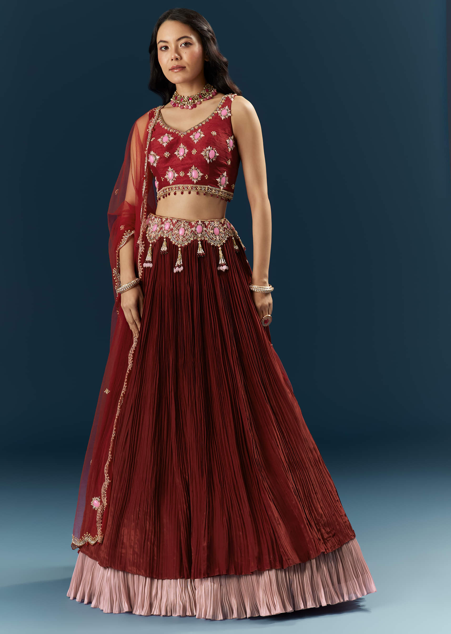 red-crepe-bridesmaid-lehenga-with-stone-work-sg336983-1.jpg