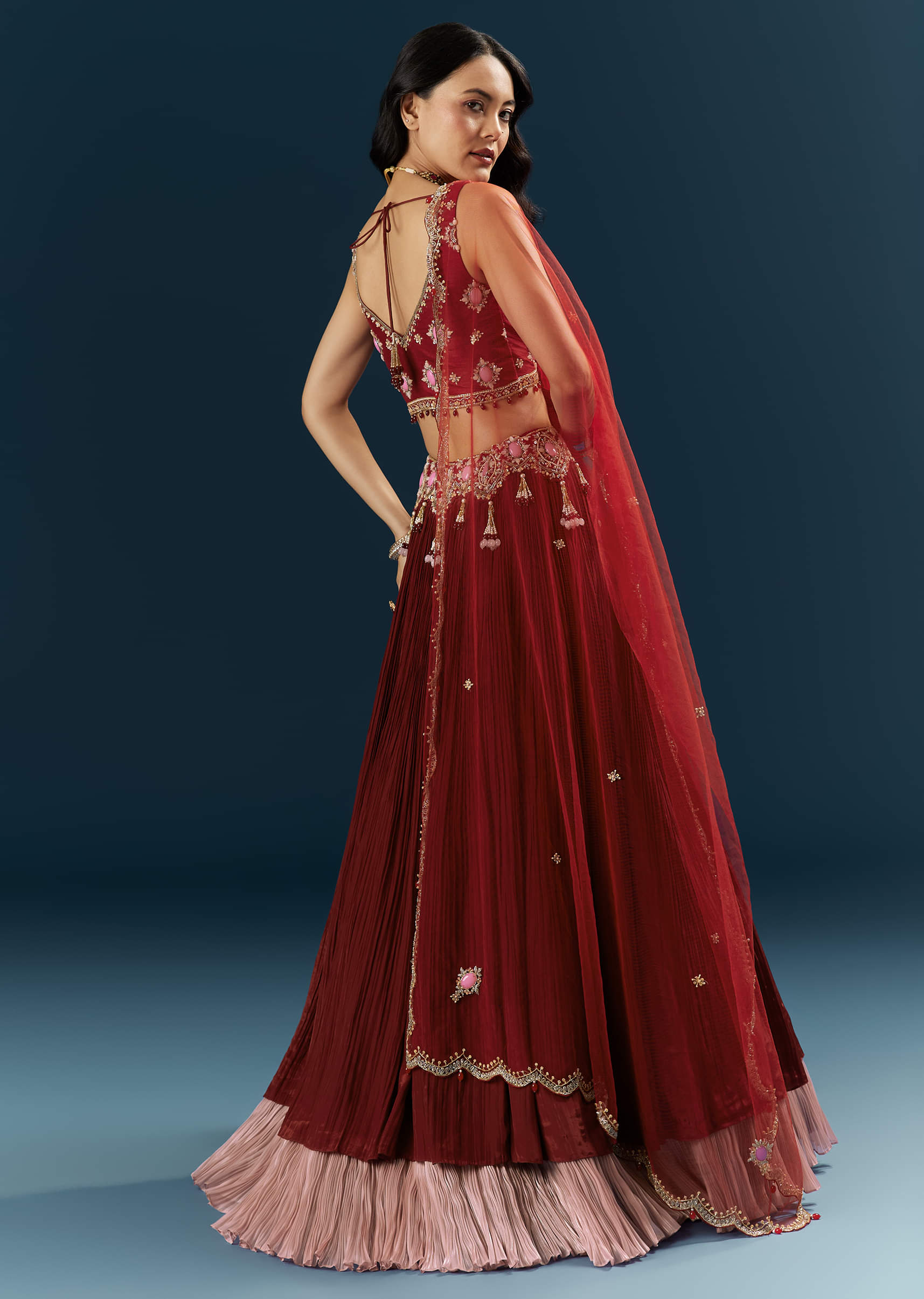 red-crepe-bridesmaid-lehenga-with-stone-work-sg336983-5.jpg