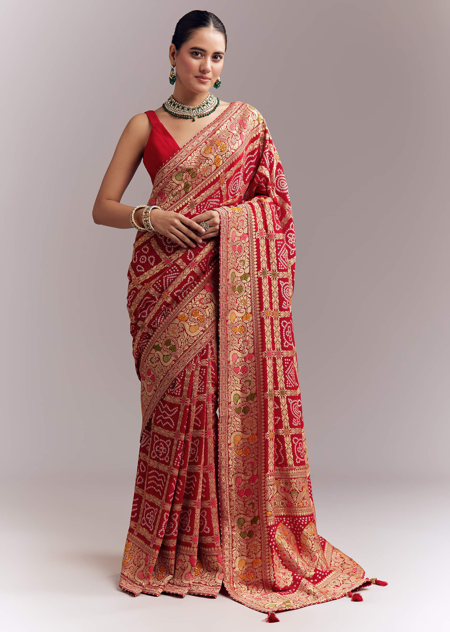 red-dola-silk-woven-saree-with-bandhani-and-floral-work-sg355040-3.jpg
