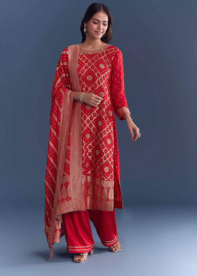 red-georgette-kurta-set-with-bandhani-print-and-jacquard-weave-sg342031-1.jpg