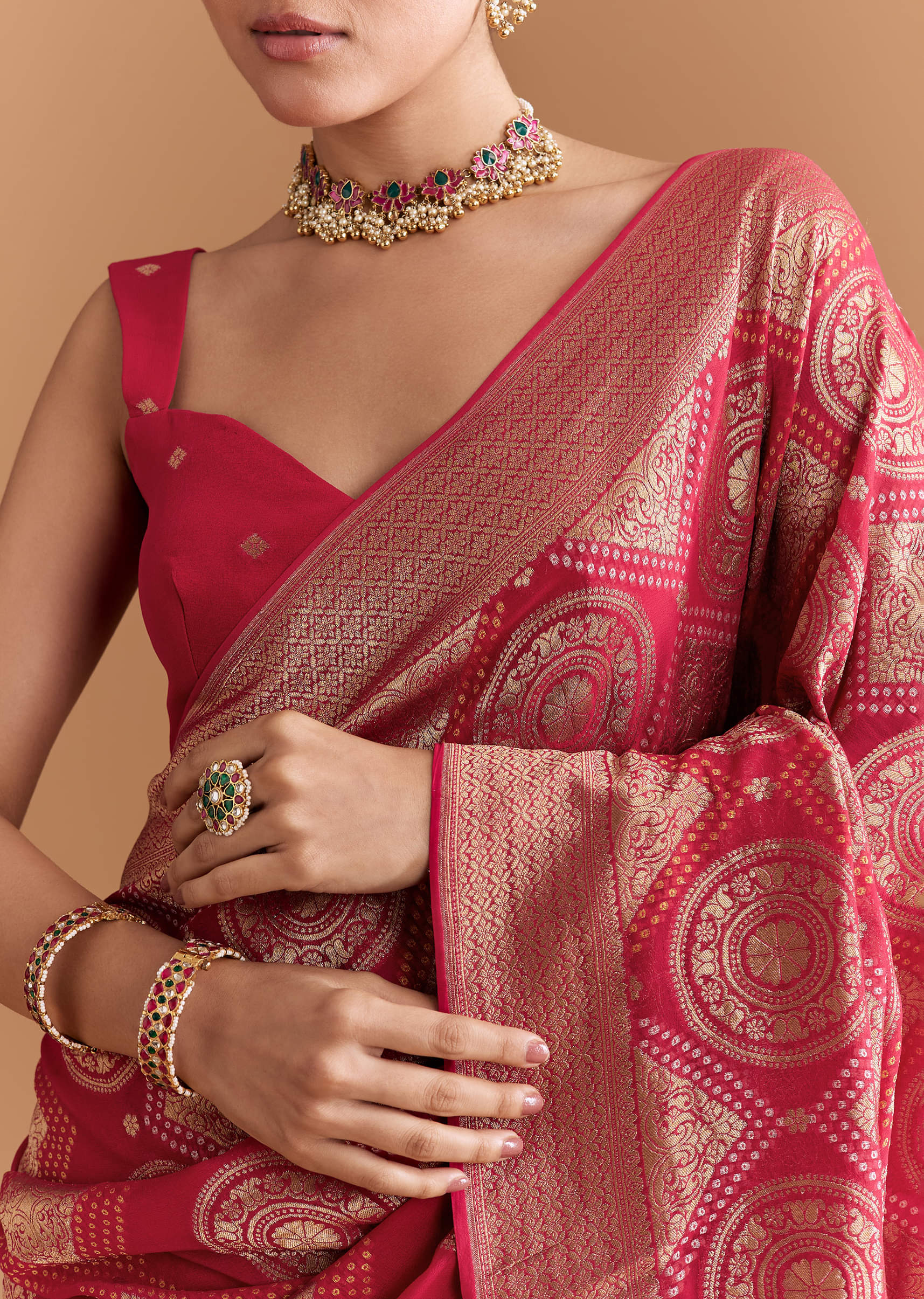 red-khadhi-georgette-saree-with-geometric-motifs-in-zari-work-sg346190-2.jpg