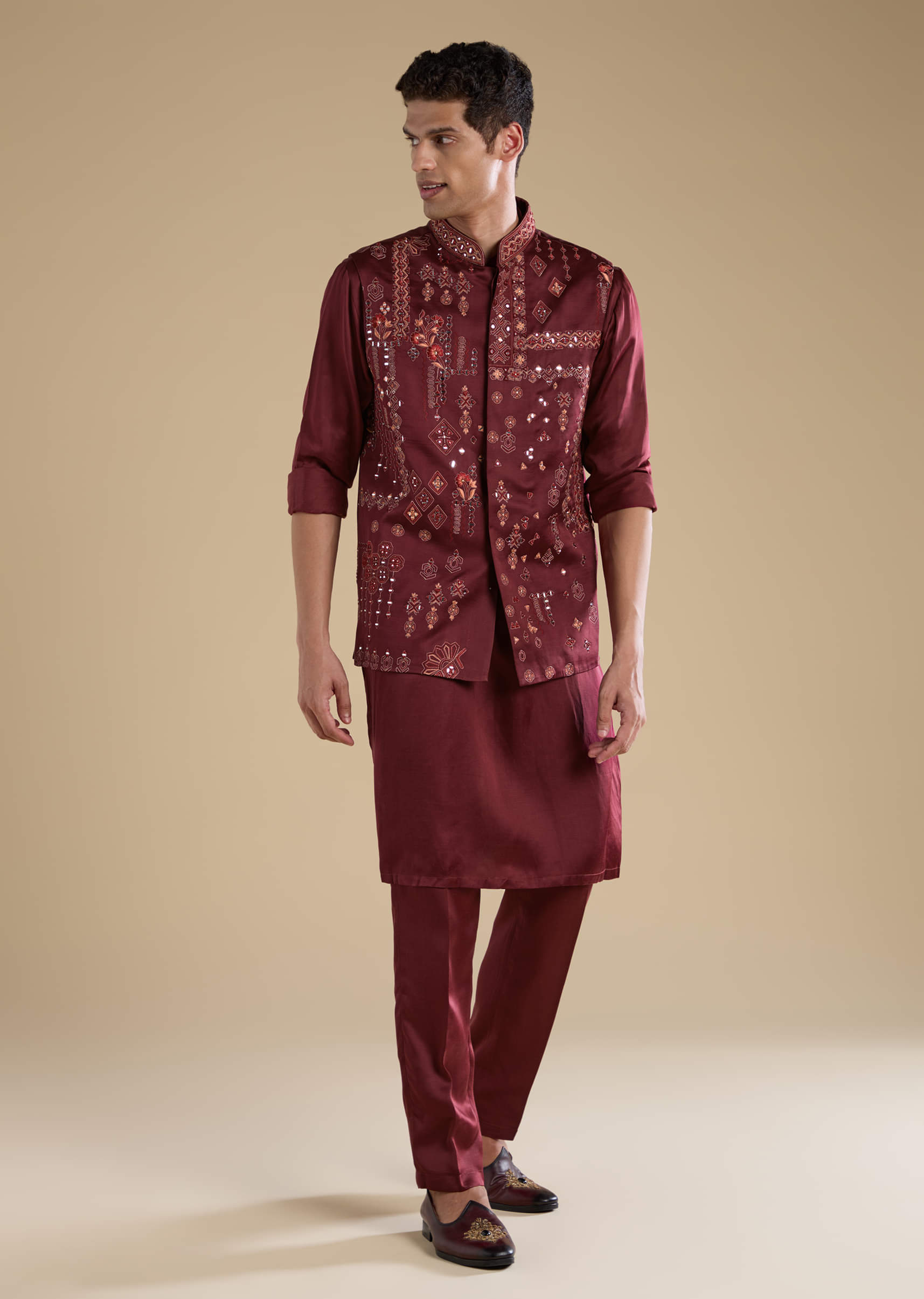 red-linen-jacket-kurta-set-with-resham-work-sg333012-3.jpg